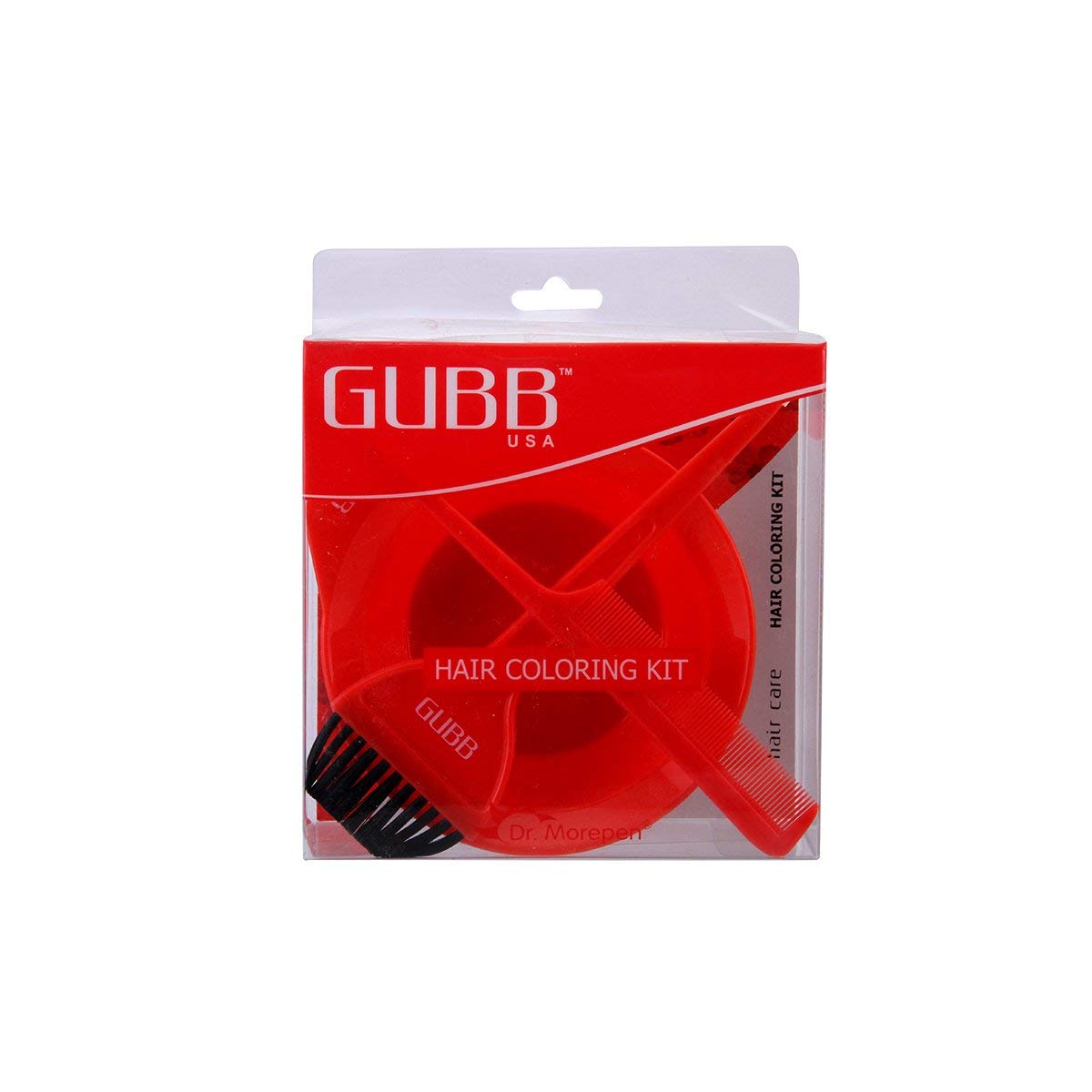 GUBB Professional Hair Dye Kit - Small Hair Coloring Brush with Strong Nylon Bristles, Tail Comb & Mixing Bowl for Salon-Quality Hair Coloring, Henna, and Mehndi Application | Reusable, Easy to Clean | Perfect for At-Home Hair Treatments, DIY Beauty, and Professional Styling