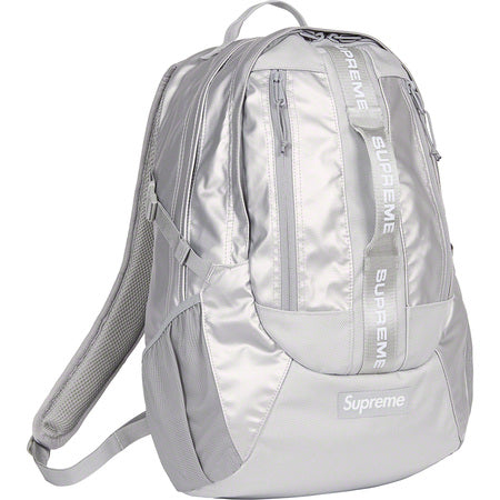 Supreme Backpack Silver FW22 - Waterproof Laptop Backpack for Men & Women - Durable Travel Backpack for School, Work, Gym & Outdoor Adventures