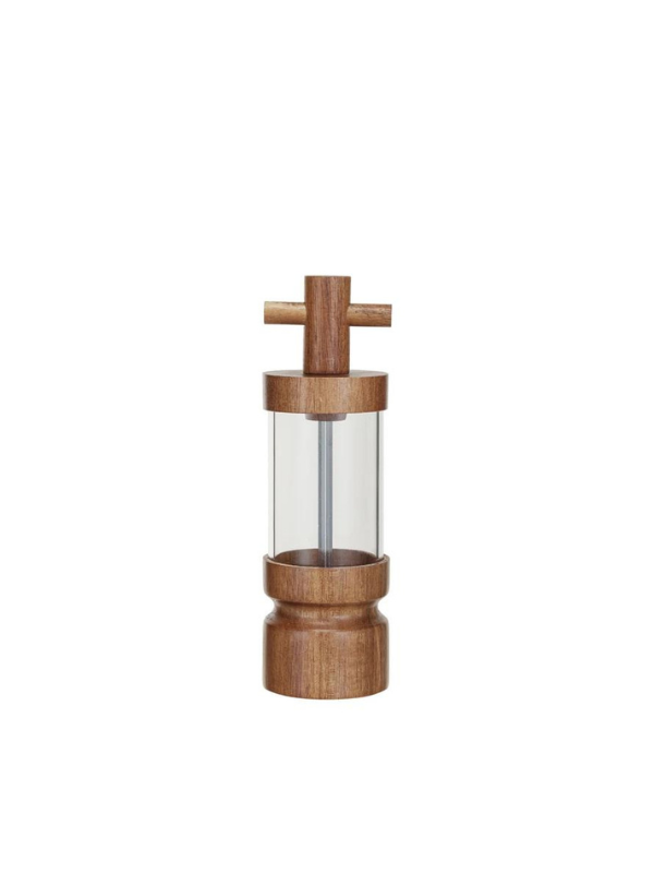 Elaina & Kyle Wedding Registry - Premium Acacia Wood & Acrylic Salt and Pepper Grinder Set - Perfect for Kitchen, Dining Table & Wedding Gifts