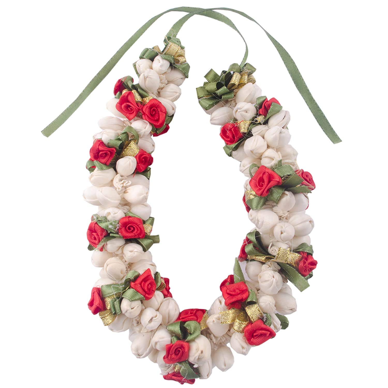 GuruEmbellish Hair Bun Maker with Flower Tiara & Gajra - Elegant Hair Accessories for Women & Girls (Pack of 1) | Perfect for Weddings, Parties & Special Occasions