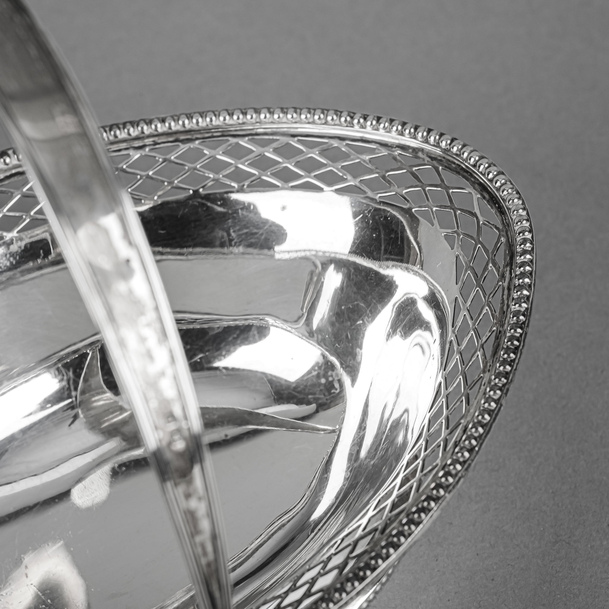 LEVI & SALAMAN Sterling Silver Footed Oval Basket - Elegant Home Decor for Jewelry, Keys & Table Centerpiece