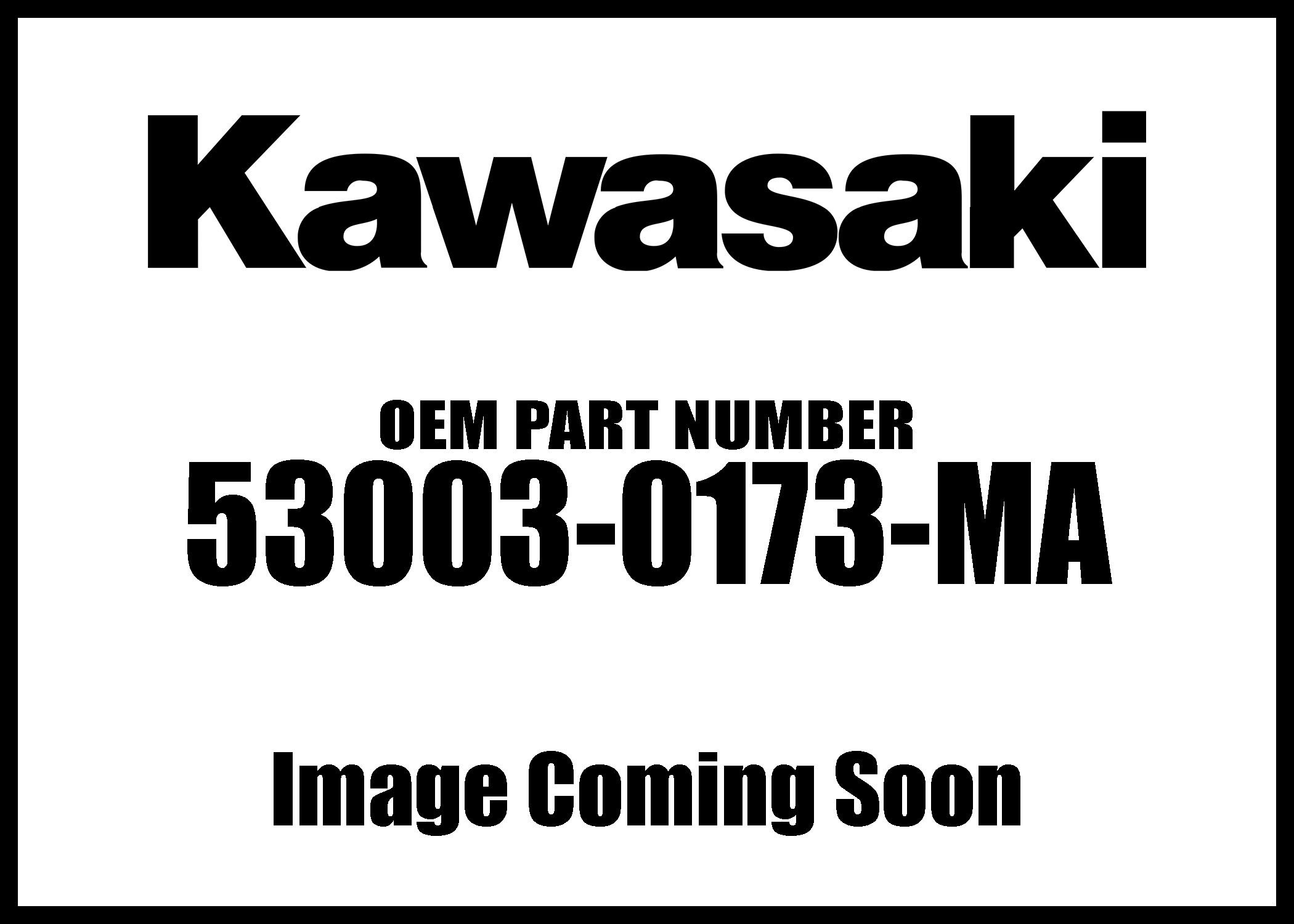 Kawasaki 53003-0173-MA Genuine Leather Seat Cover - Black - Replacement Motorcycle Seat for Kawasaki Models - Perfect for Cruisers, Touring & Long Rides