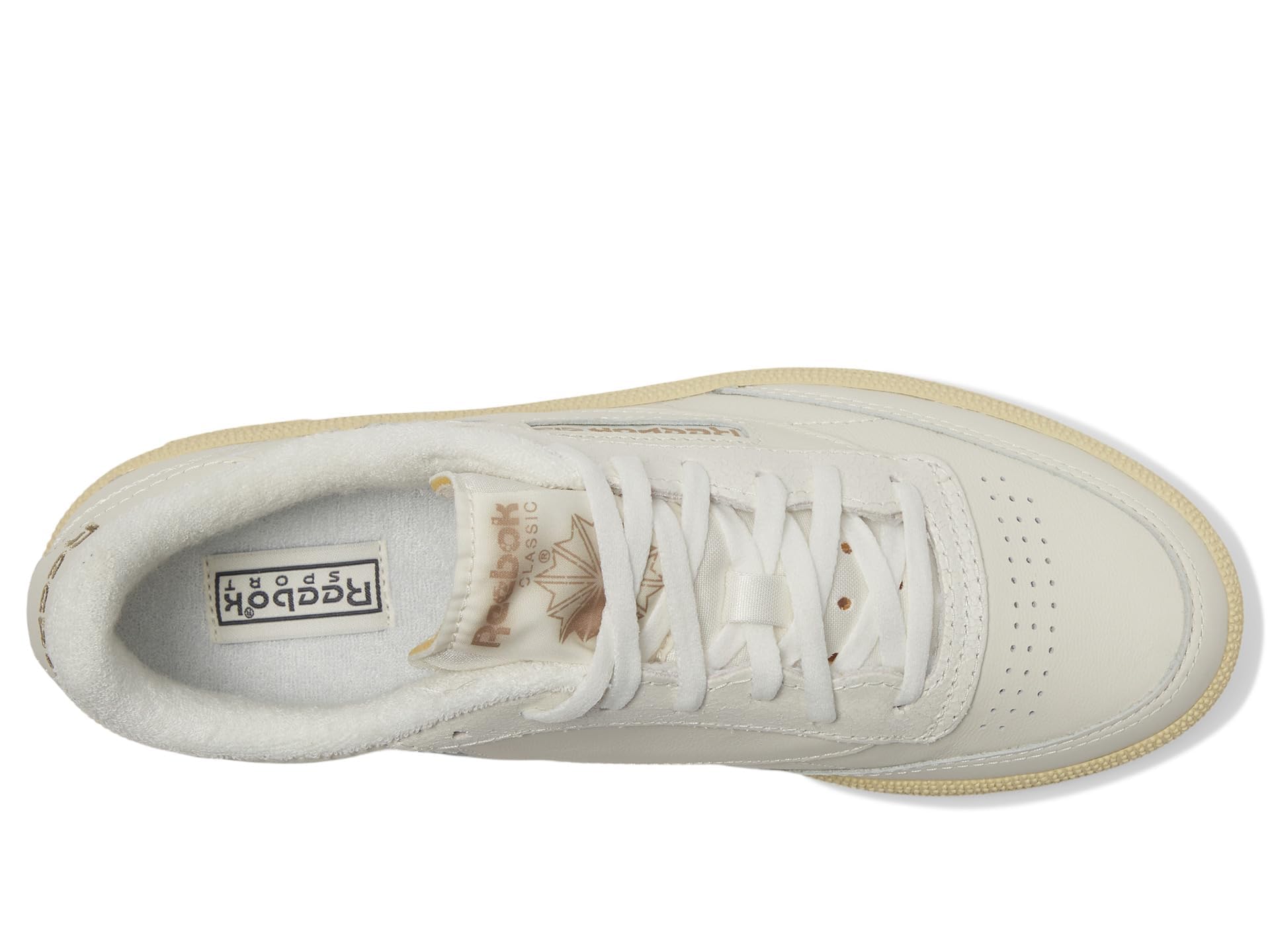 Reebok Women's Club C 85 Vintage White Leather Sneakers - Classic Retro Athletic Shoes for Casual Wear, Gym & Street Style Fashion