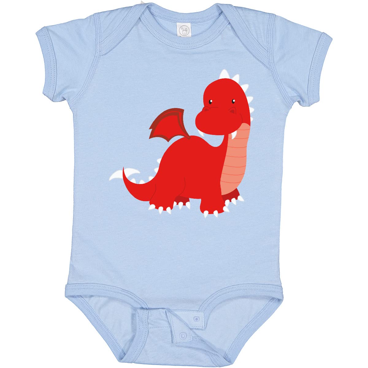 Inktastic Adorable Red Dragon Baby Bodysuit - Cute Infant Onesie for Boys & Girls - Perfect for Birthdays, Holidays & Family Photos