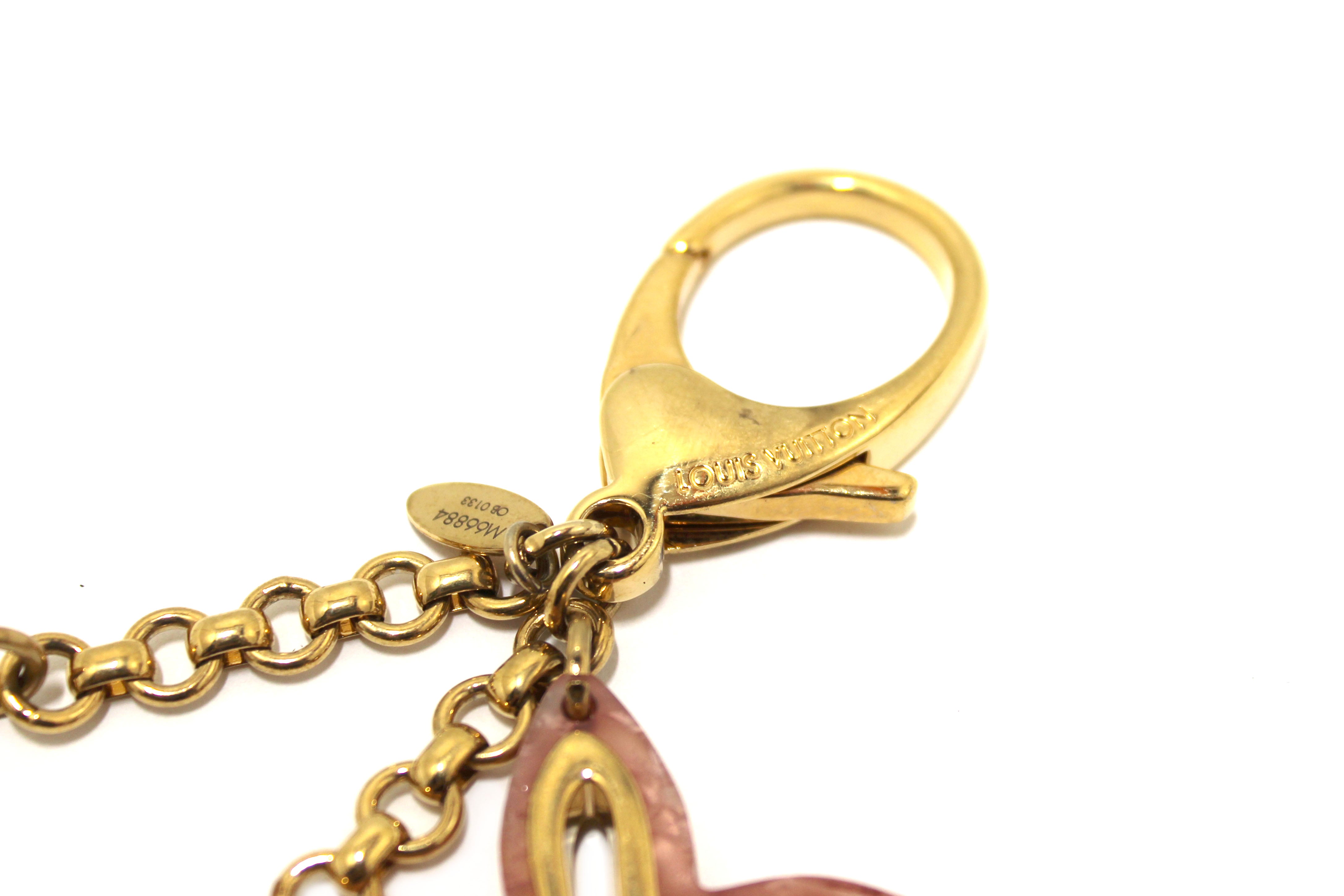 Authentic Louis Vuitton Resin Strass Glam Flower Bag Charm - Luxury Designer Handbag Accessory for Women, Perfect for Evening Bags, Crossbody Bags & Gift Giving