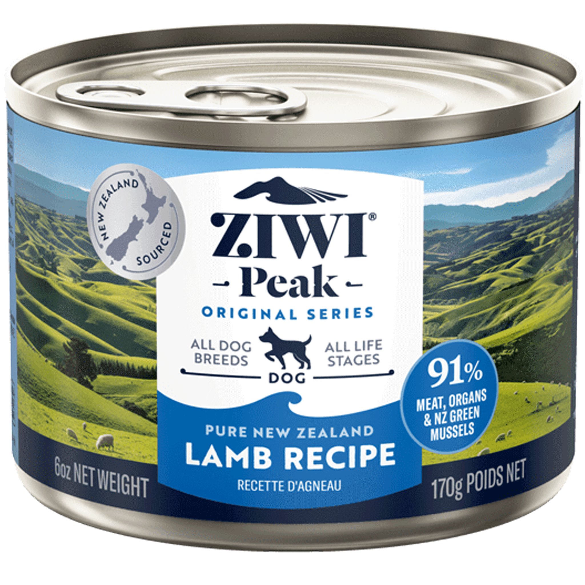 Ziwi Peak Air-Dried Lamb Dog Food - 6 oz | Grain-Free, High-Protein, Natural Ingredients for Small & Large Dogs | Perfect for Training, Travel & Daily Meals