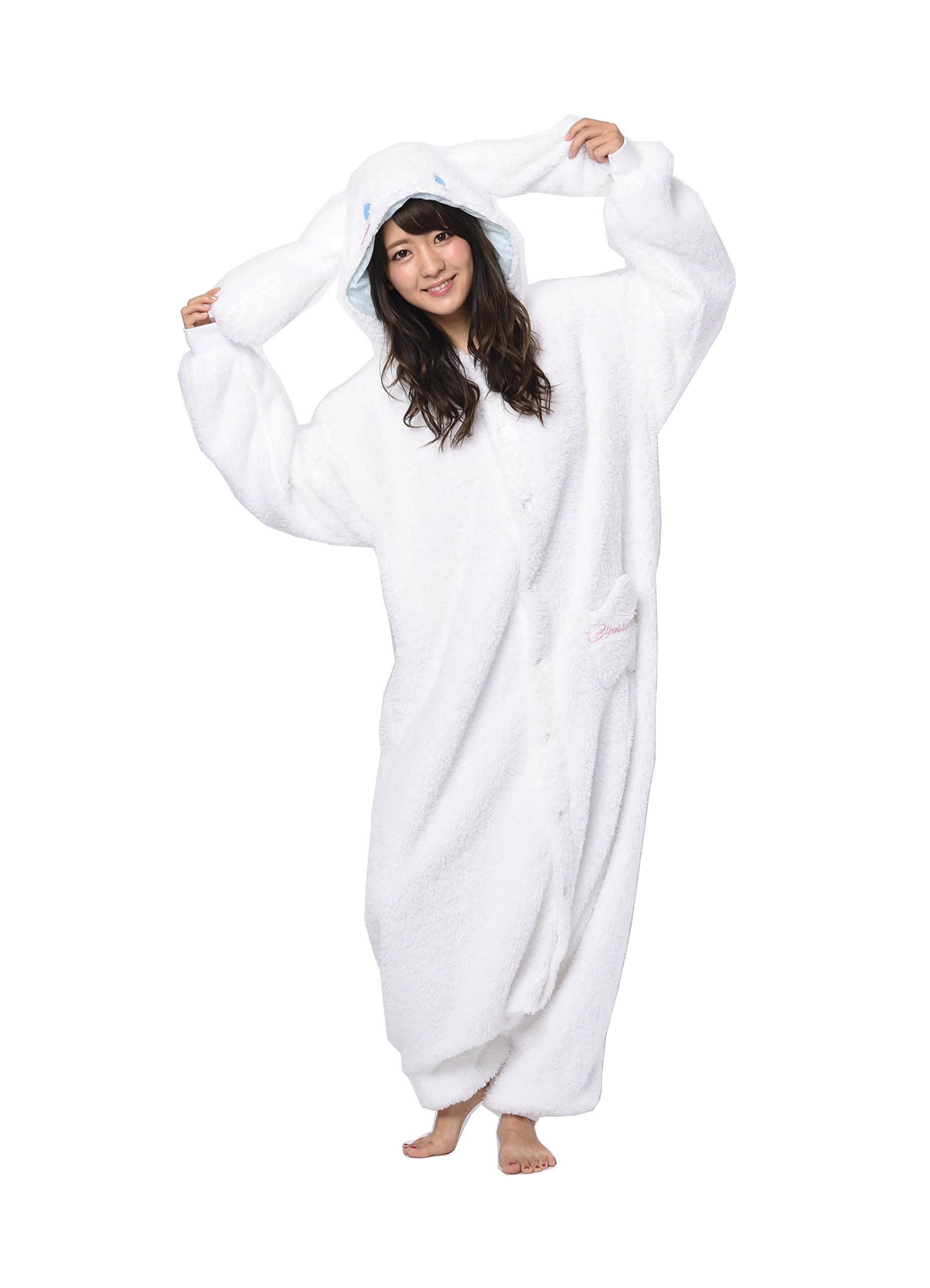 Cinnamoroll Kigurumi Onesie Pajamas - Soft Anime Cosplay Costume for Halloween, Sleepwear & Lounge Wear - Sanrio Character Outfit for Adults & Teens