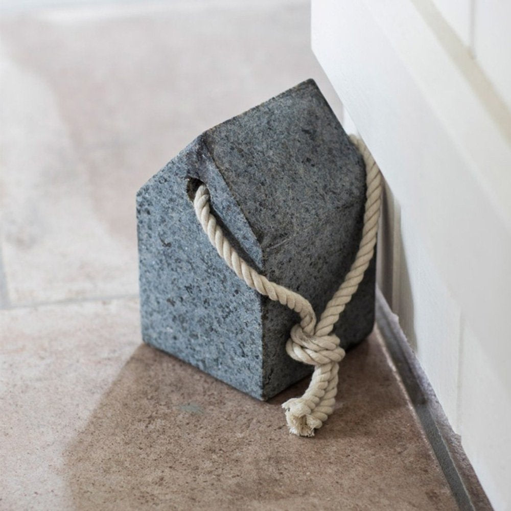 Heavy Duty Granite Door Stopper - Non-Slip Wedge for Home, Office & Hotel Use - Perfect for Holding Doors Open or Closed