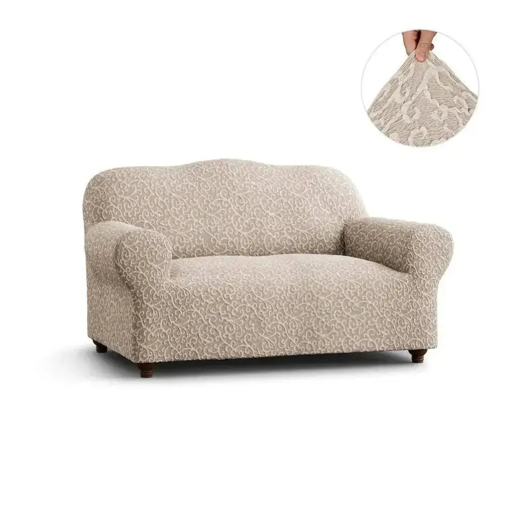 2 Seater Loveseat Slipcover - Jacquard 3D Collection for Sofa Protection | Perfect for Living Room, Bedroom & Home Decor