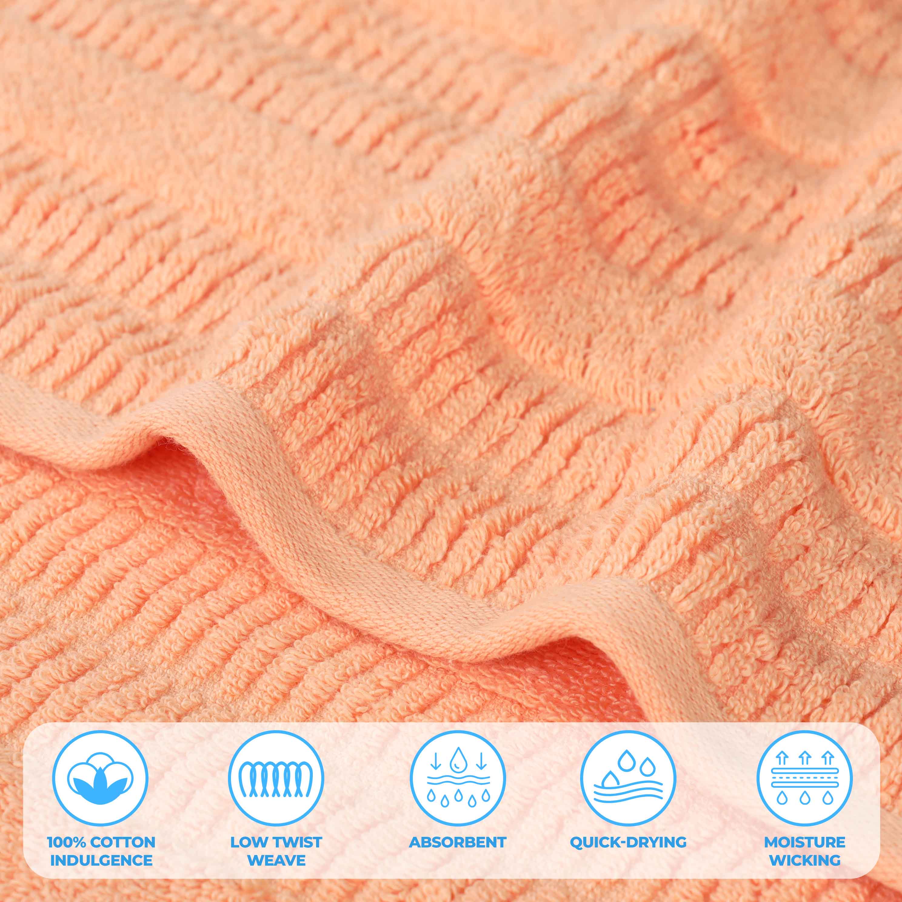 Premium 9-Piece Mika Smart Twist Cotton Towel Set - Soft, Absorbent & Quick-Drying Bath Towels for Spa, Gym & Luxury Home Use