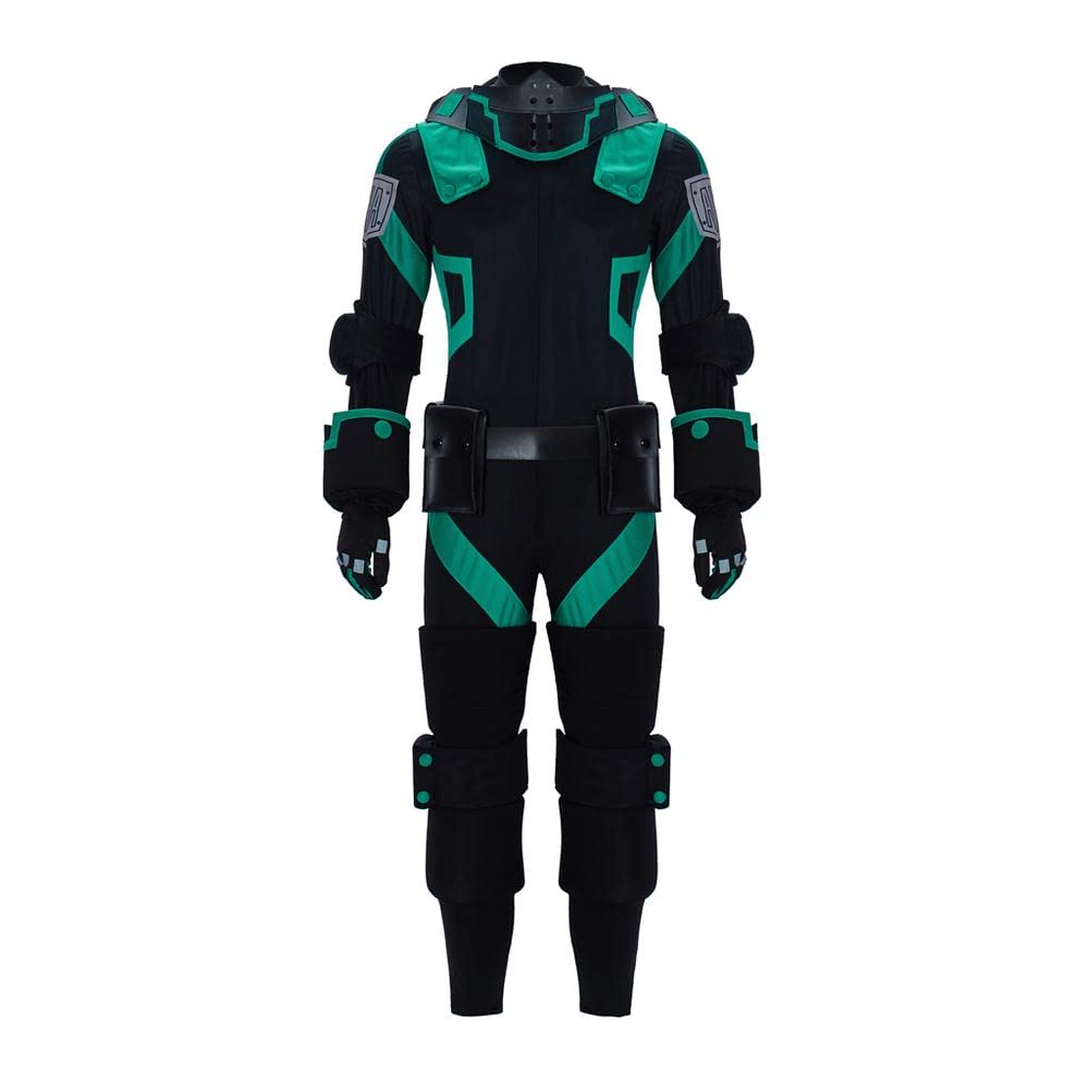 My Hero Academia Izuku Midoriya Cosplay Costume - Deku Green Jumpsuit Halloween Outfit for Anime Conventions & Comic Cons