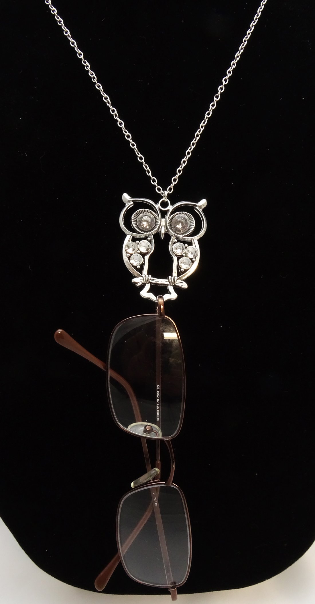Stylish Owl Eyeglass & ID Badge Holder Necklace Lanyard - Trendy Accessory for Work, School, or Everyday Use