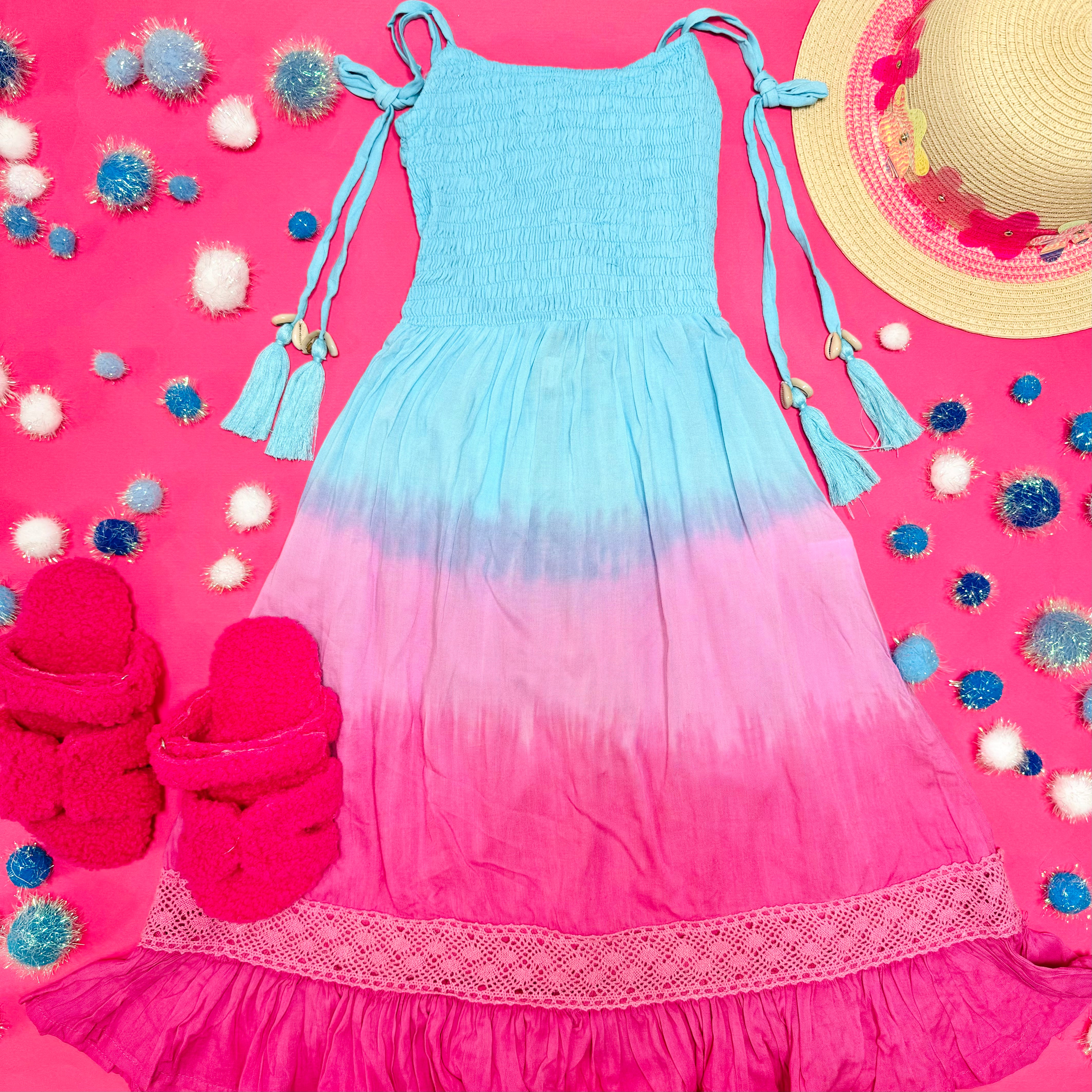 Tiara Hawaii Avalon Tie Dye Dress - Boho Chic Summer Maxi Dress for Women | Perfect for Beach Vacations, Music Festivals & Tropical Getaways