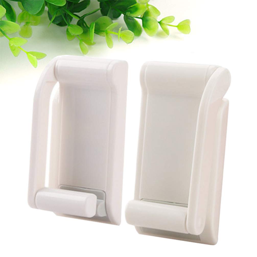 Magnetic Toilet Paper Holder - White Bathroom Tissue Stand with Strong Magnet for Wall Mount | Perfect for Home, Office, and RV Bathrooms | Space-Saving Design for Small Spaces