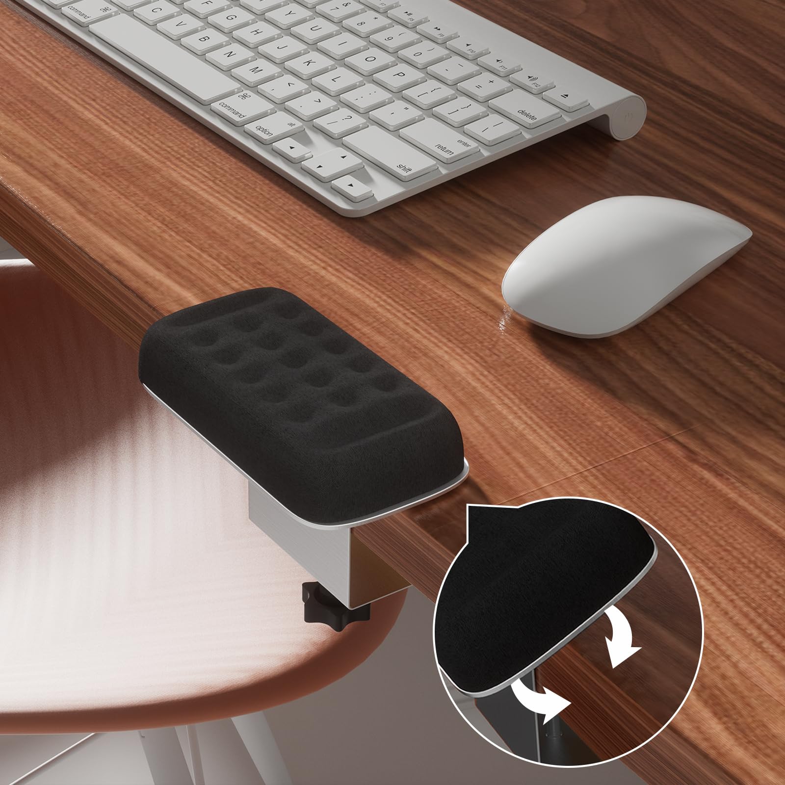 Ergonomic Keyboard & Mouse Wrist Rest - Memory Foam Pad for Gaming & Office Use