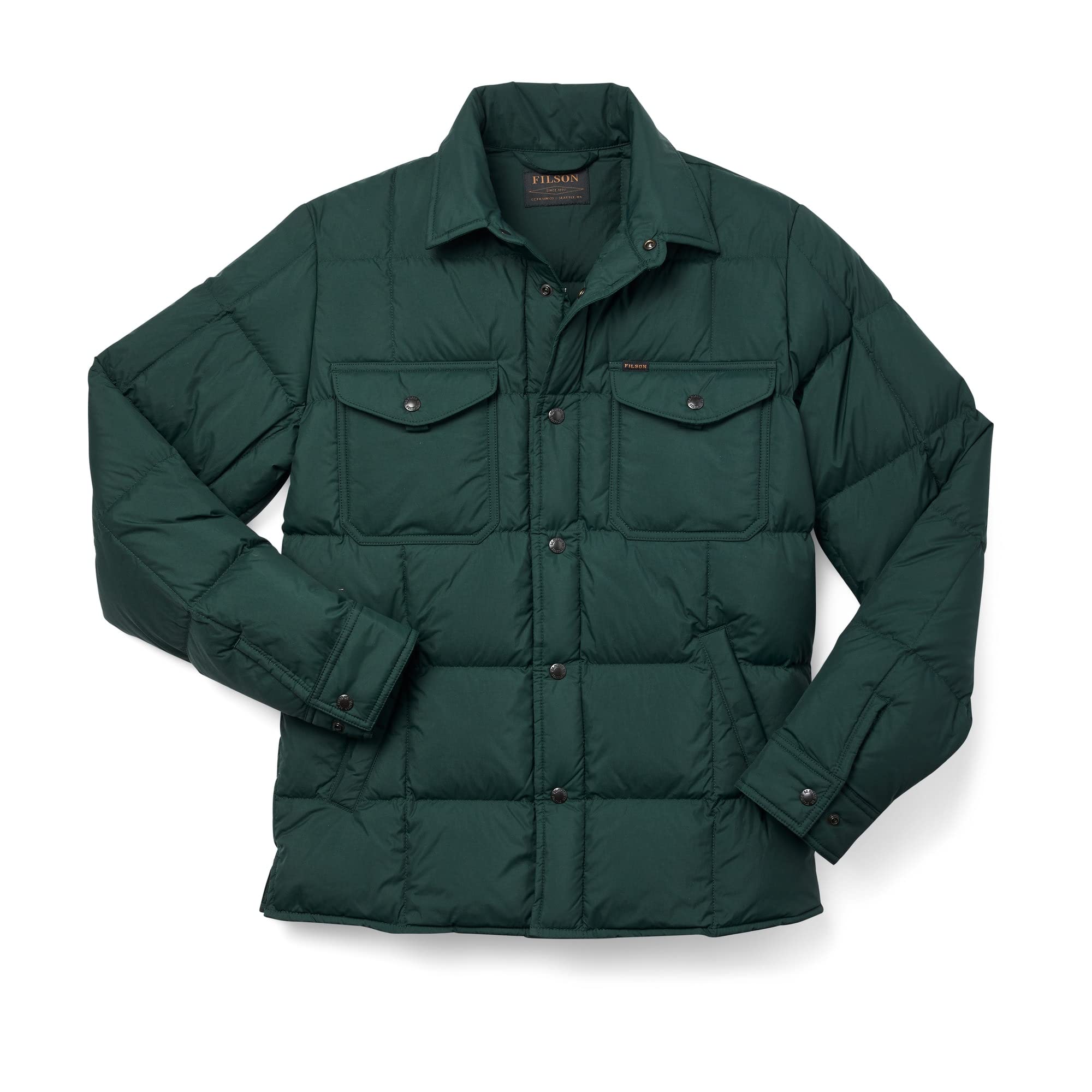 Filson Lightweight Down Jacket for Men & Women - Water-Resistant, Warm & Comfortable - Perfect for Hiking, Camping & Outdoor Adventures