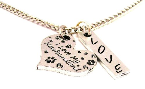 I Love My Newfoundland Love Charm 18