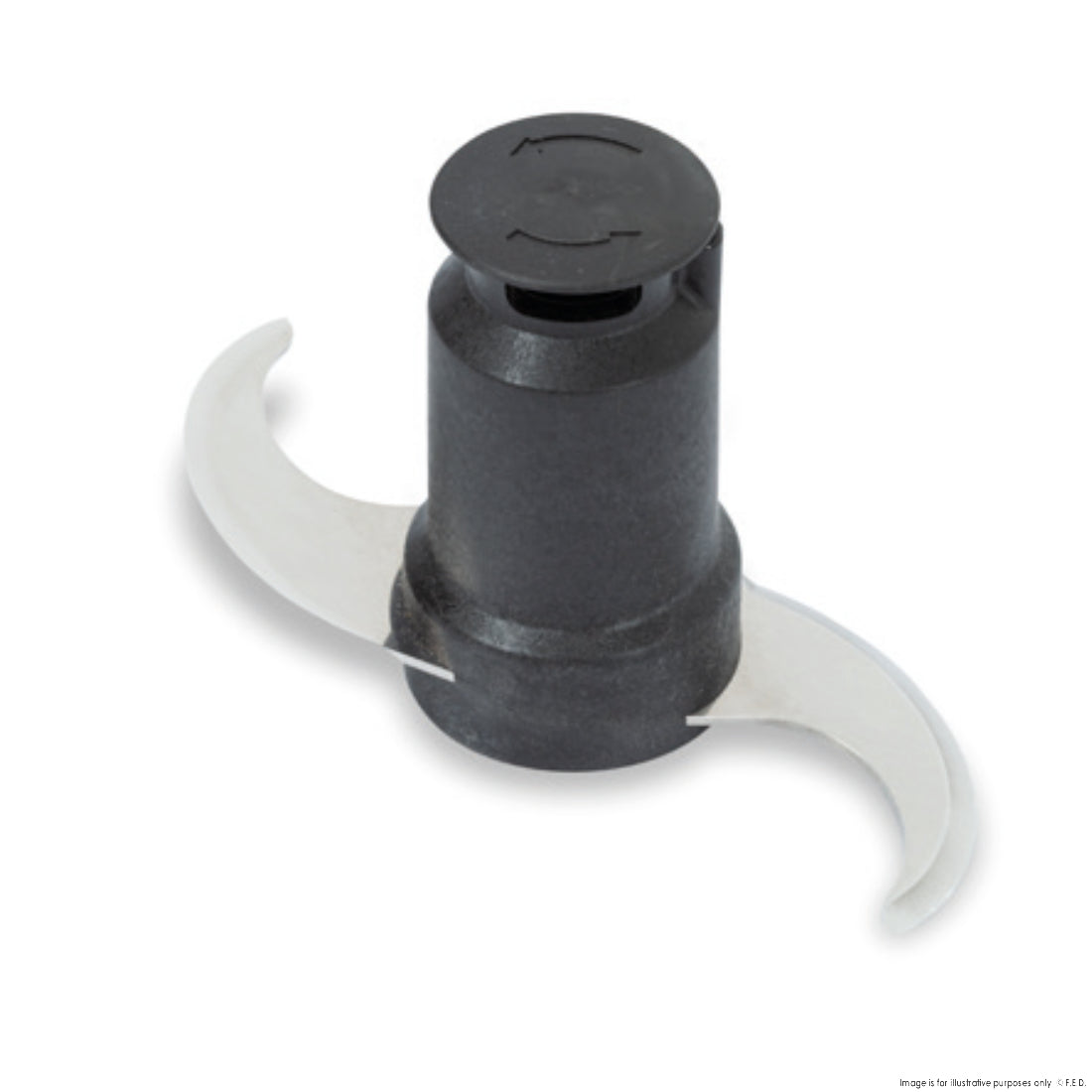 Dito Sama P4U Smooth Blade Rotor Replacement for 3.6L Cutter Mixer DS650234 - Compatible with Food Processing, Commercial Kitchen, and Industrial Mixing Applications