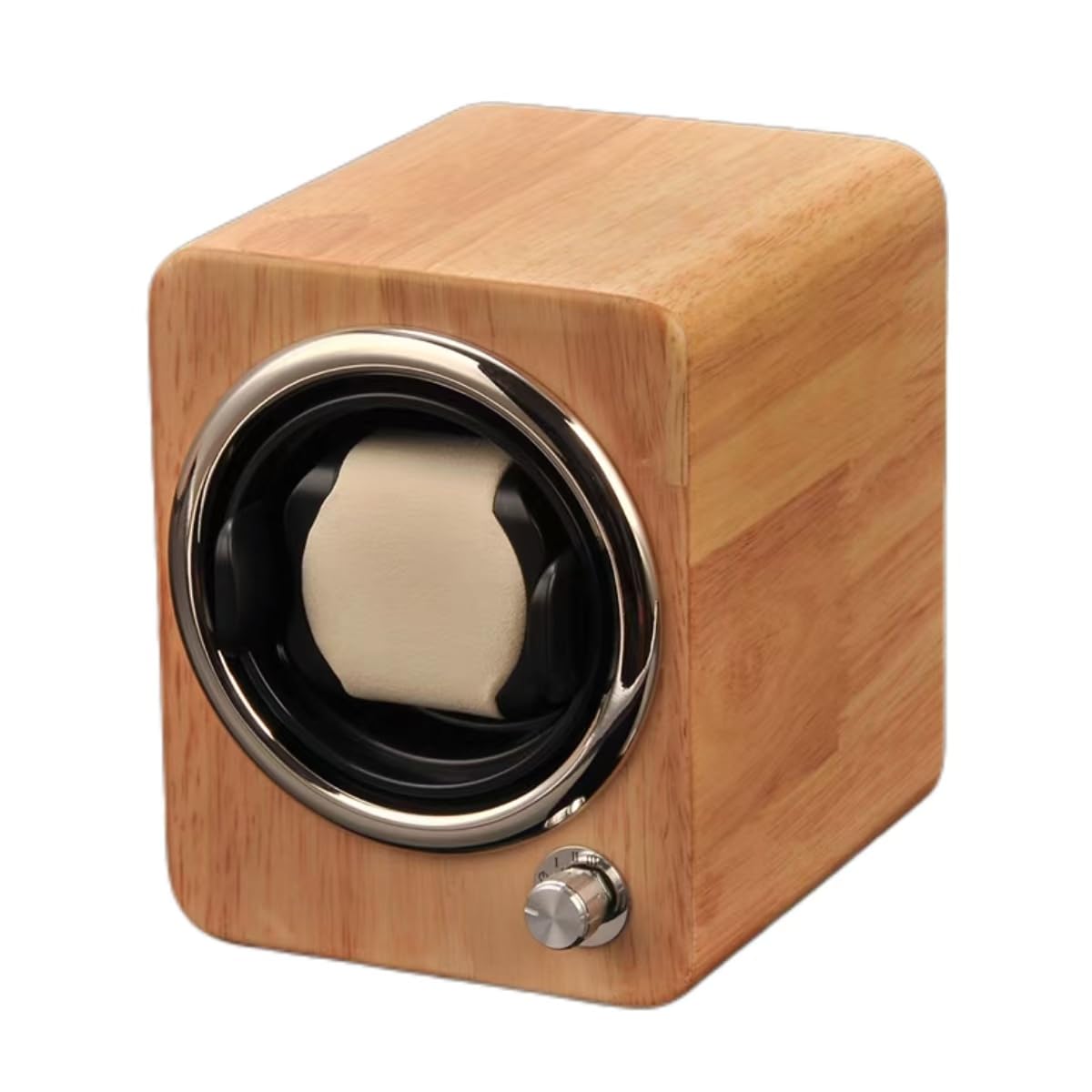 Premium Solid Wood Automatic Watch Winder Box - Quiet Japanese Motor with 4 Rotation Modes - Perfect for Men's Luxury Watches | Home Office & Travel Storage Solution