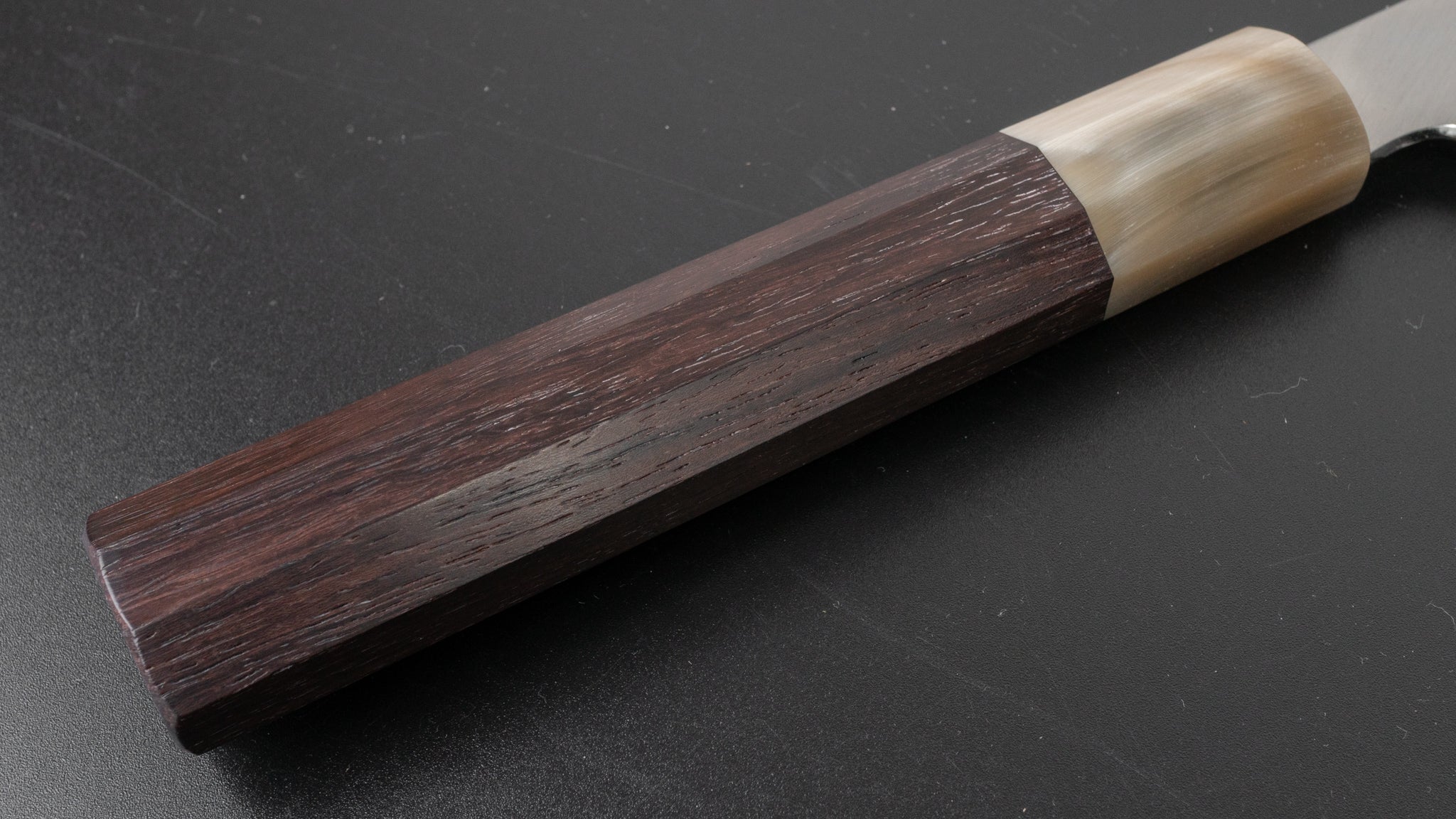 Hitohira Togashi White #1 Stainless Clad Migaki Gyuto 210mm Japanese Chef Knife with Taihei Rosewood Handle - Perfect for Sushi, Meat Cutting & Professional Kitchen Use