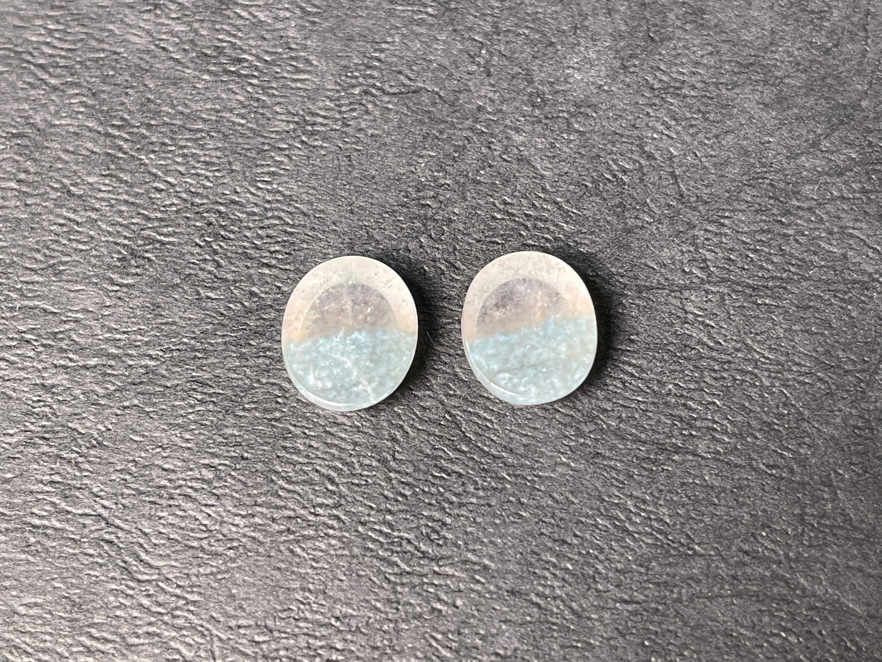 GILALITE Cabochons | Medusa Paraiba Quartz Striped Oval Gemstones for Jewelry Making (43819) | Perfect for Necklaces, Earrings & DIY Craft Projects