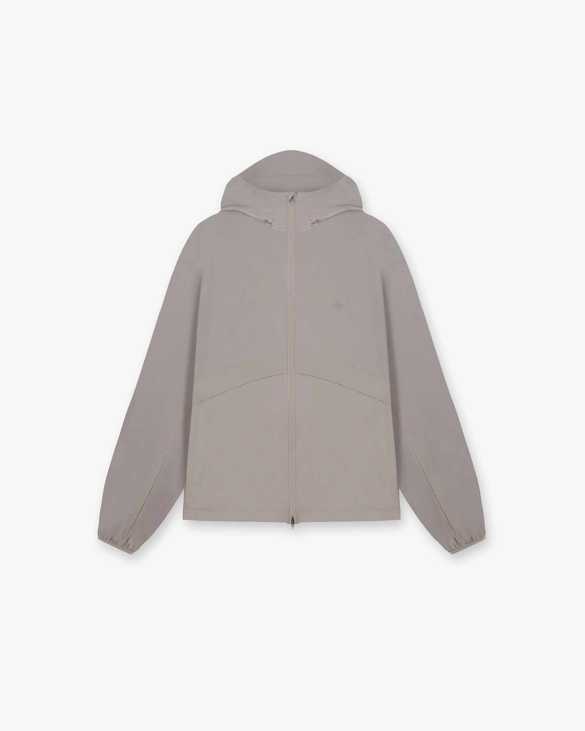 247 Hooded Training Jacket for Men & Women - Lightweight Cinder Grey Workout Jacket with Zipper Pockets - Perfect for Gym, Running & Outdoor Sports