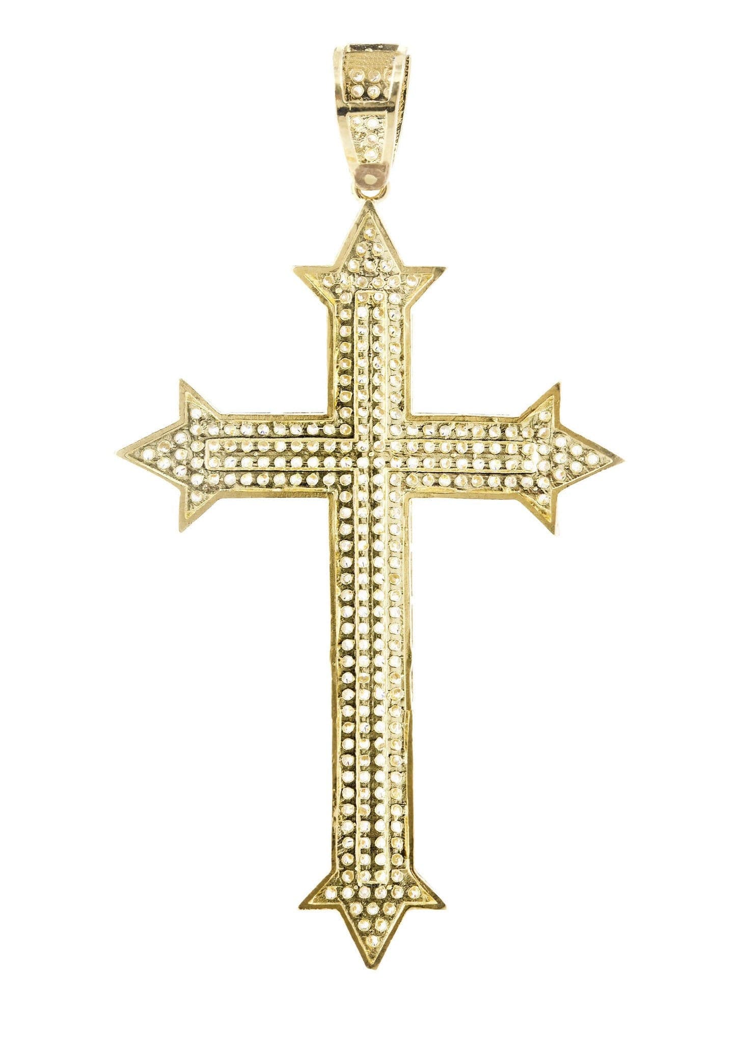 10K Gold Cross Pendant Necklace for Women & Men - 7.8 Grams Solid Gold Religious Jewelry - Perfect for Baptism, First Communion, Confirmation & Everyday Wear