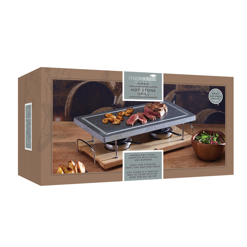 Premium Artesa Natural Marble Stone Grill Set - Durable & Elegant Outdoor BBQ Cooking Tools for Backyard, Patio, and Camping