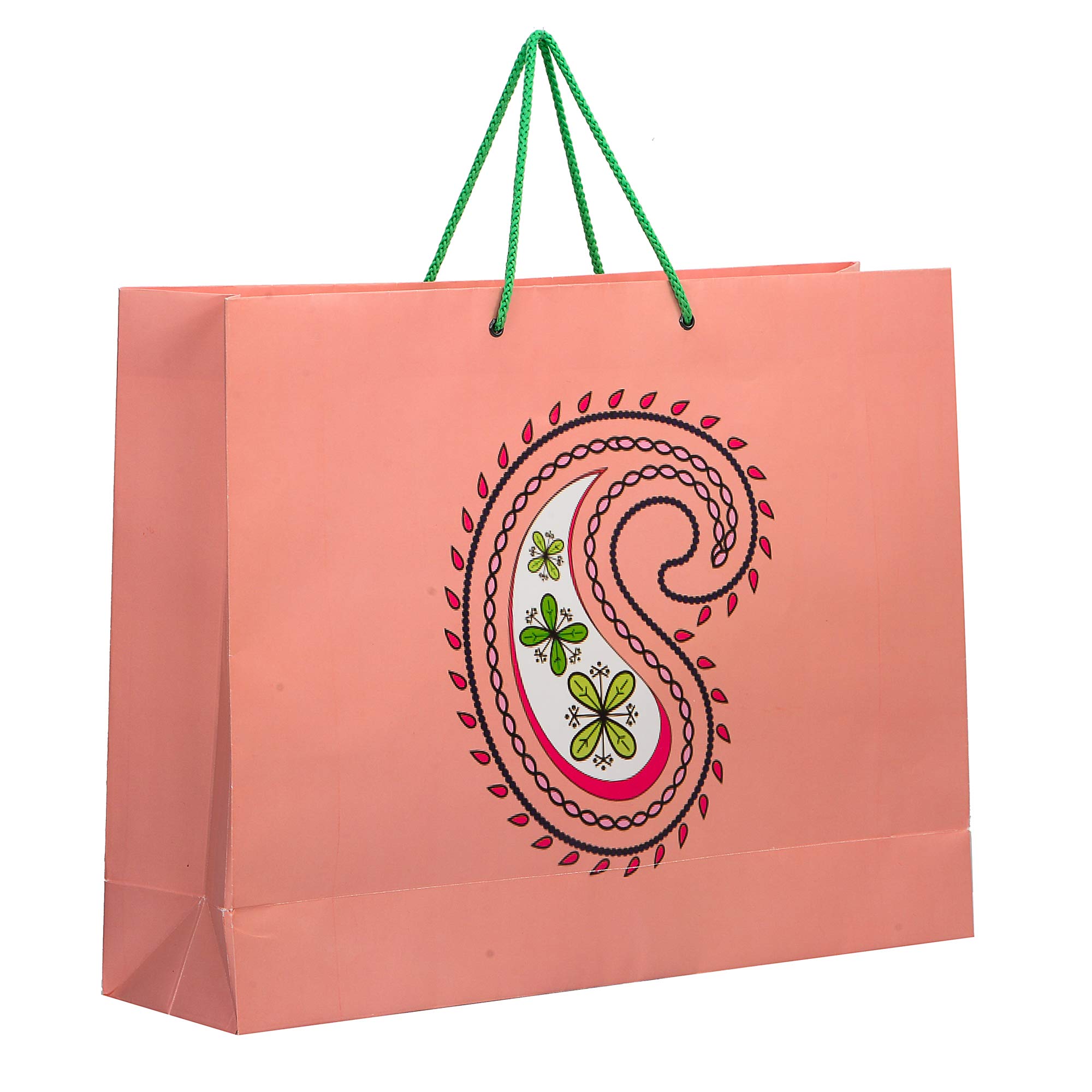 PPJ® Wedding Kairi Peach Paper Gift Bags - 10 Pack (16