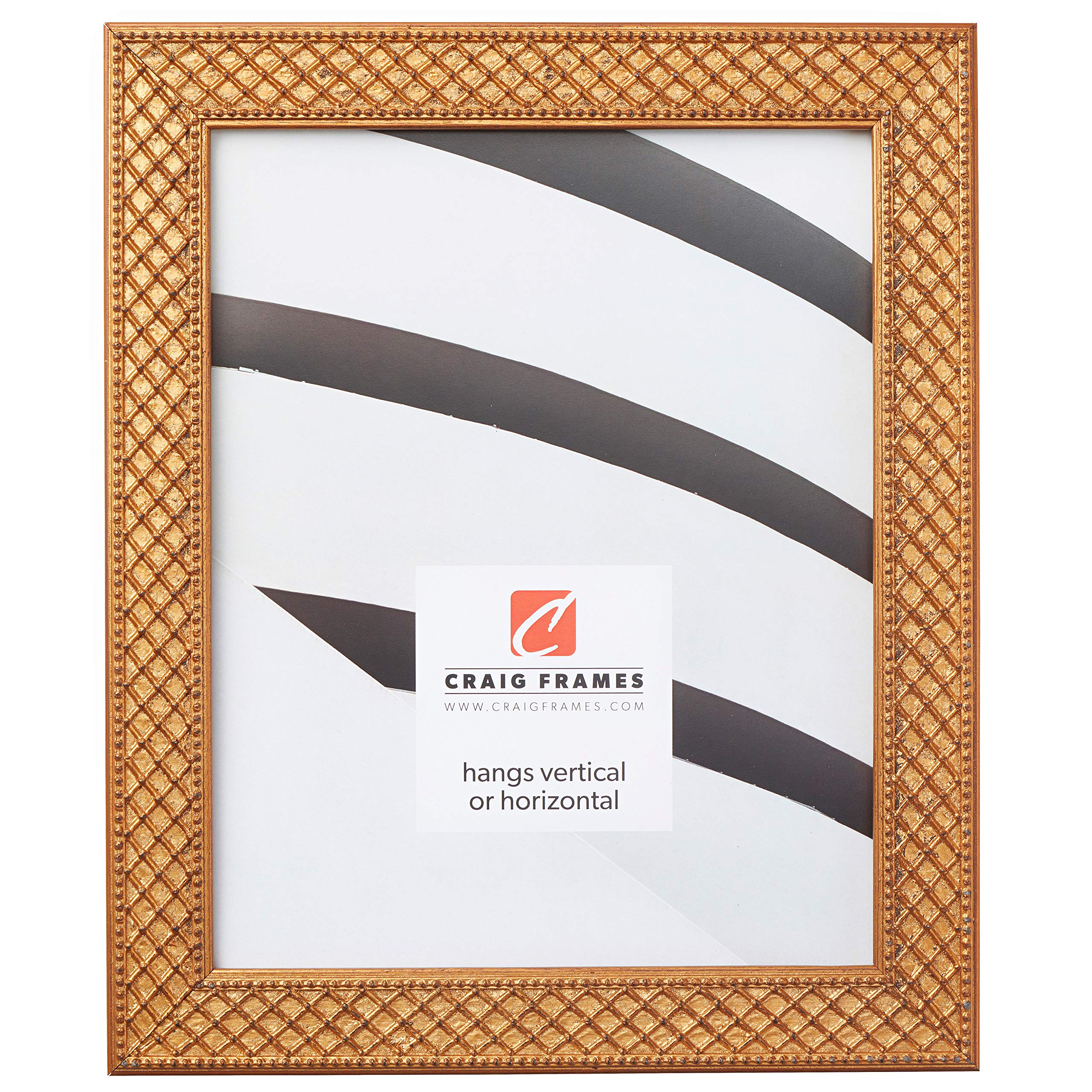 Craig Frames Lenox 24x30 Inch Antique Gold Solid Wood Picture Frame - Perfect for Wall Art, Family Photos, and Home Decor