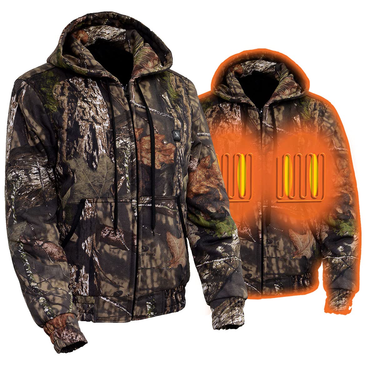 Nexgen Heat NXL2776SET Women's Heated Camouflage Hoodie with Battery Pack - Warm Hunting Jacket for Outdoor Winter Activities, Camping & Cold Weather Adventures