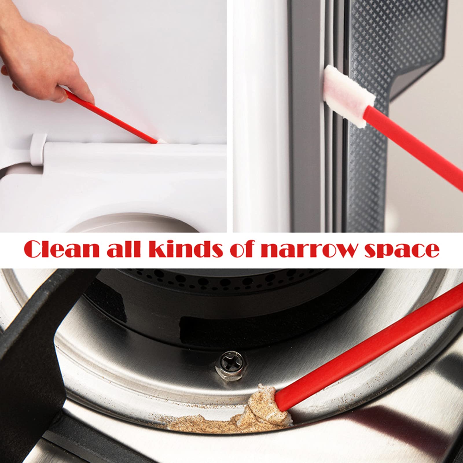 Crevice Cleaning Brush Kit - 20 Multi-Purpose Detailing Tools for Household & Car Cleaning, Disposable Toilet Brush, Ideal for Tight Spaces, Corners, and Hard-to-Reach Areas