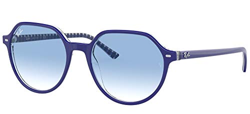 Blue on Vichy Blue/White/Clear Gradient Blue