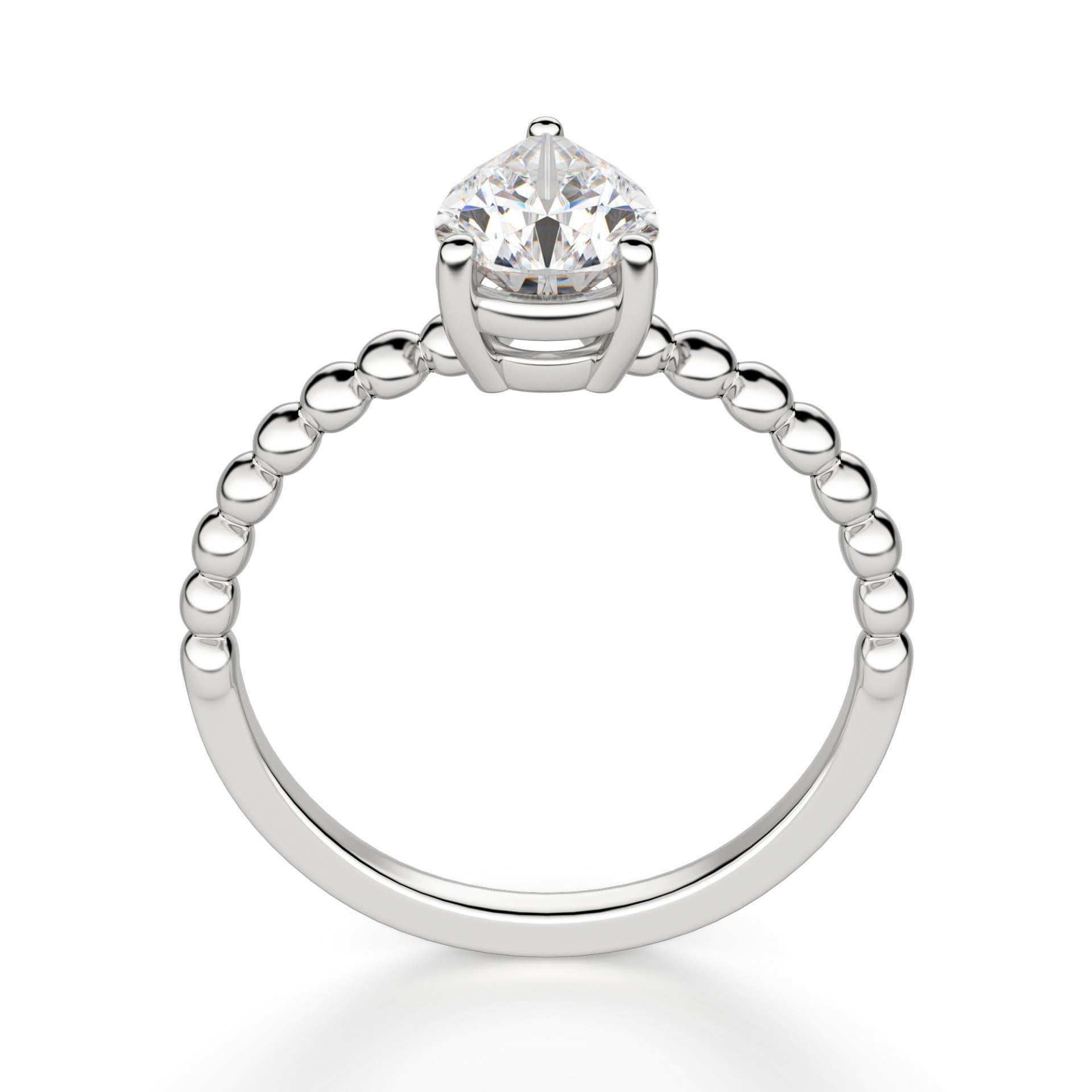 3 CT Pear Moissanite Engagement Ring Set - Vintage Halo Wedding Band, Anniversary Solitaire Promise Ring for Women - Perfect for Proposals, Bridal Jewelry & Romantic Gifts