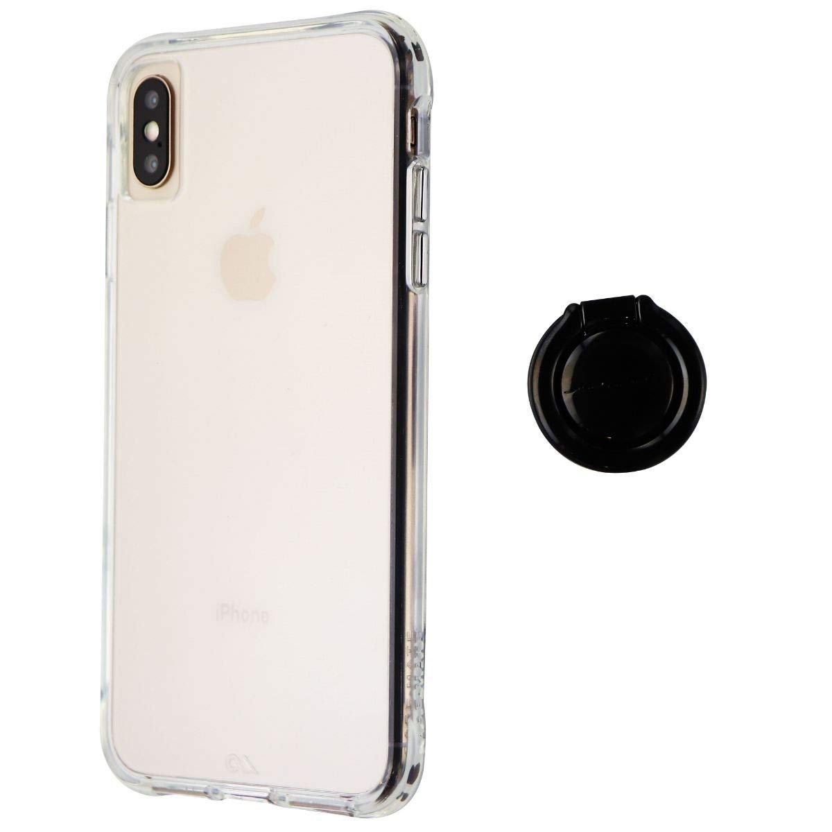 Case-Mate iPhone Xs Max Tough Case with Solid Black Ring - Clear Protective Cover for Apple iPhone 6.5