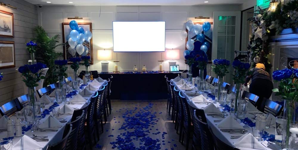 1200Pcs Royal Blue Silver White Silk Rose Petals - Artificial Flower Petals for Wedding Decor, Bridal Shower, Graduation, Baby Shower & Aisle Runner Decoration - Perfect for Table Scatter, Party Decorations & Romantic Celebrations
