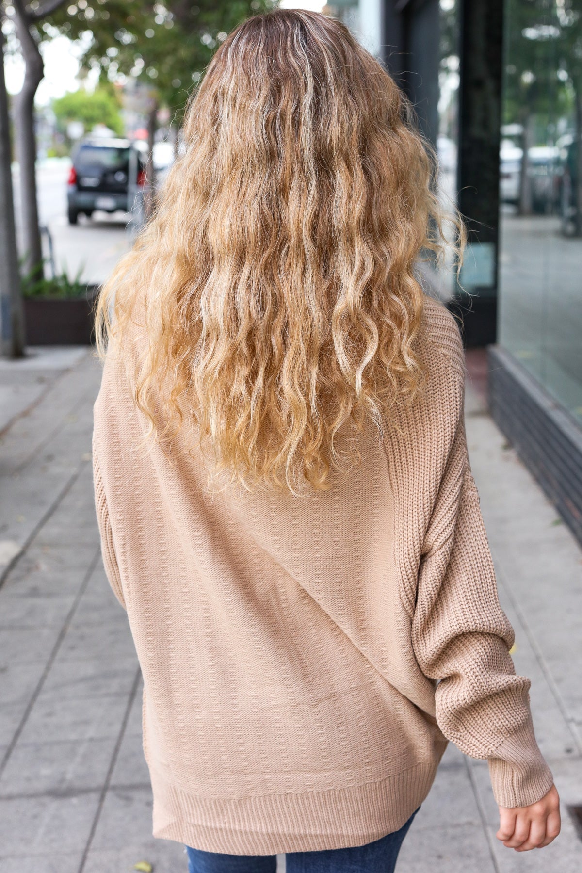 Stylish Taupe Asymmetrical Knit Sweater for Women | Fall Fashion Essential | Cozy Autumn Outfits for Casual Wear & Layering
