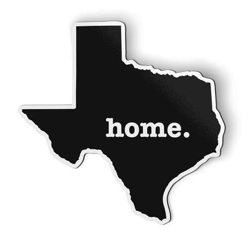 Texas Shaped Black Fridge Magnet for Car & Home Decor - 3 Inch - Perfect for Texas Lovers, Road Trips & Office Accessories