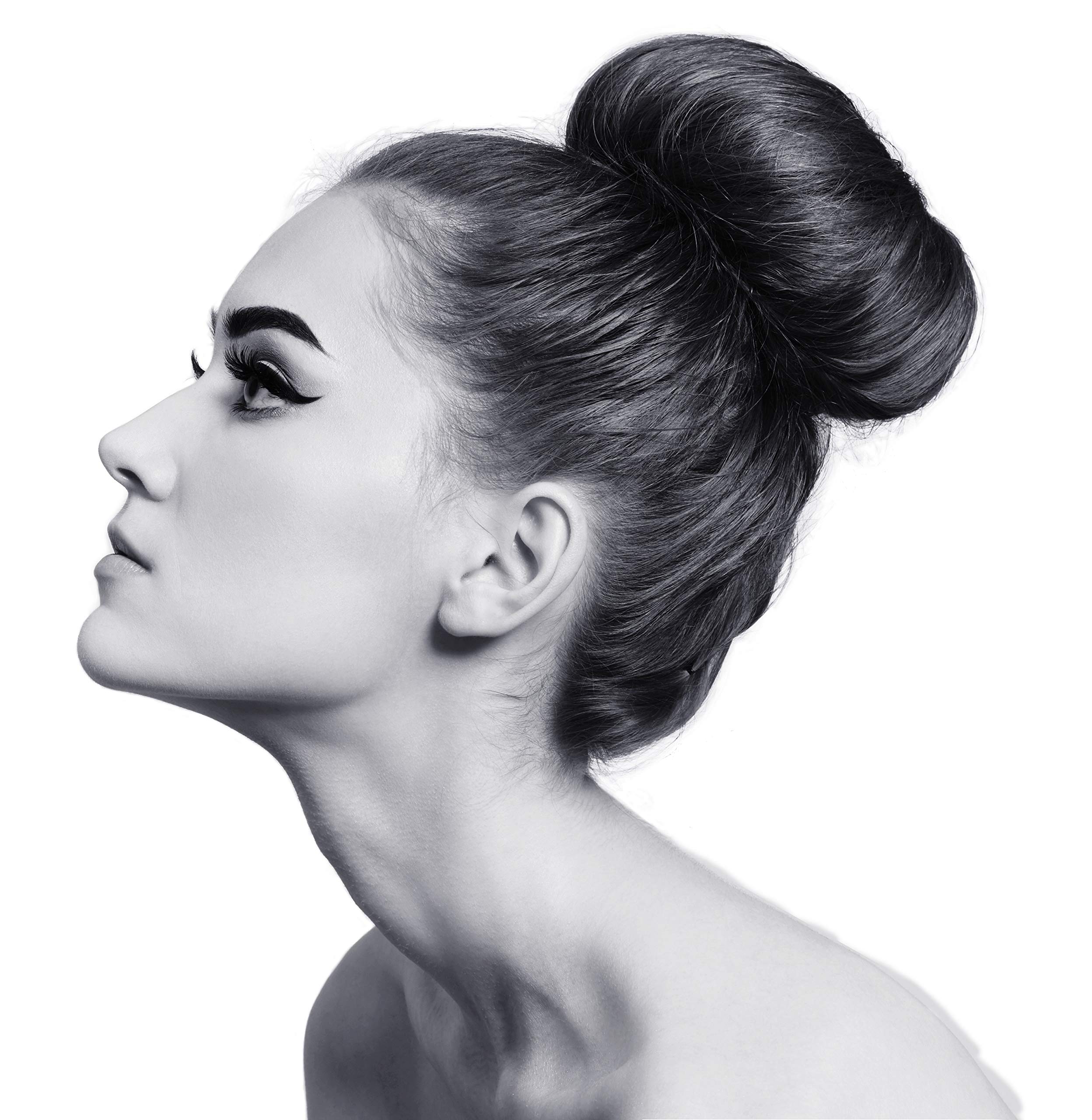 Beaute Galleria Hair Donut Bun Maker - Black Mesh Chignon Ring for Ballet, Sock Bun & Updo Hairstyles (Small Size) - Perfect for Dance, Work & Formal Events