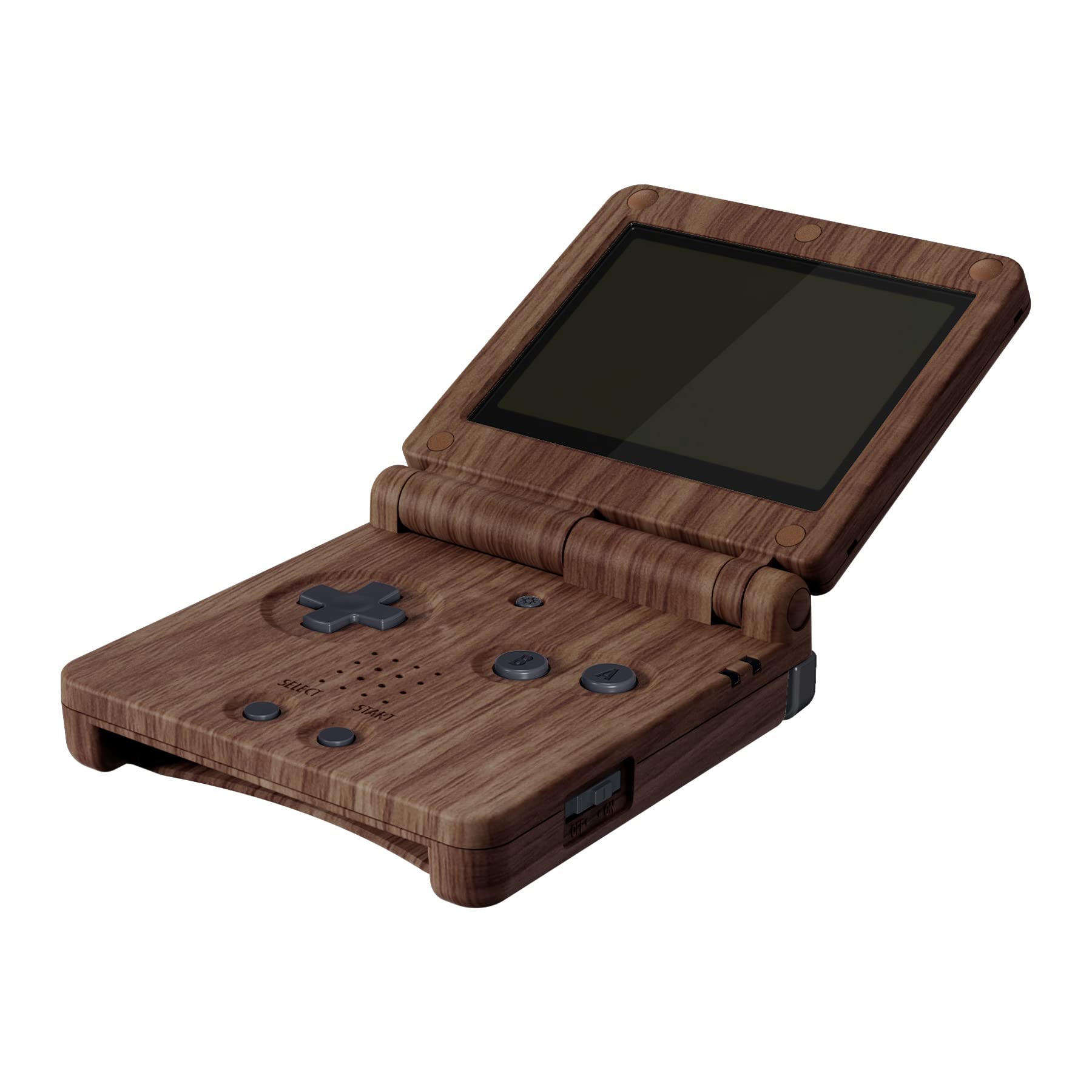 eXtremeRate Custom Wood Grain Shell Full Button Set for GBA SP Gameboy Advance SP - Replacement Case Compatible with IPS & LCD Screens (Console & Screen Not Included) - Perfect for Gaming, Collecting & Custom Mods