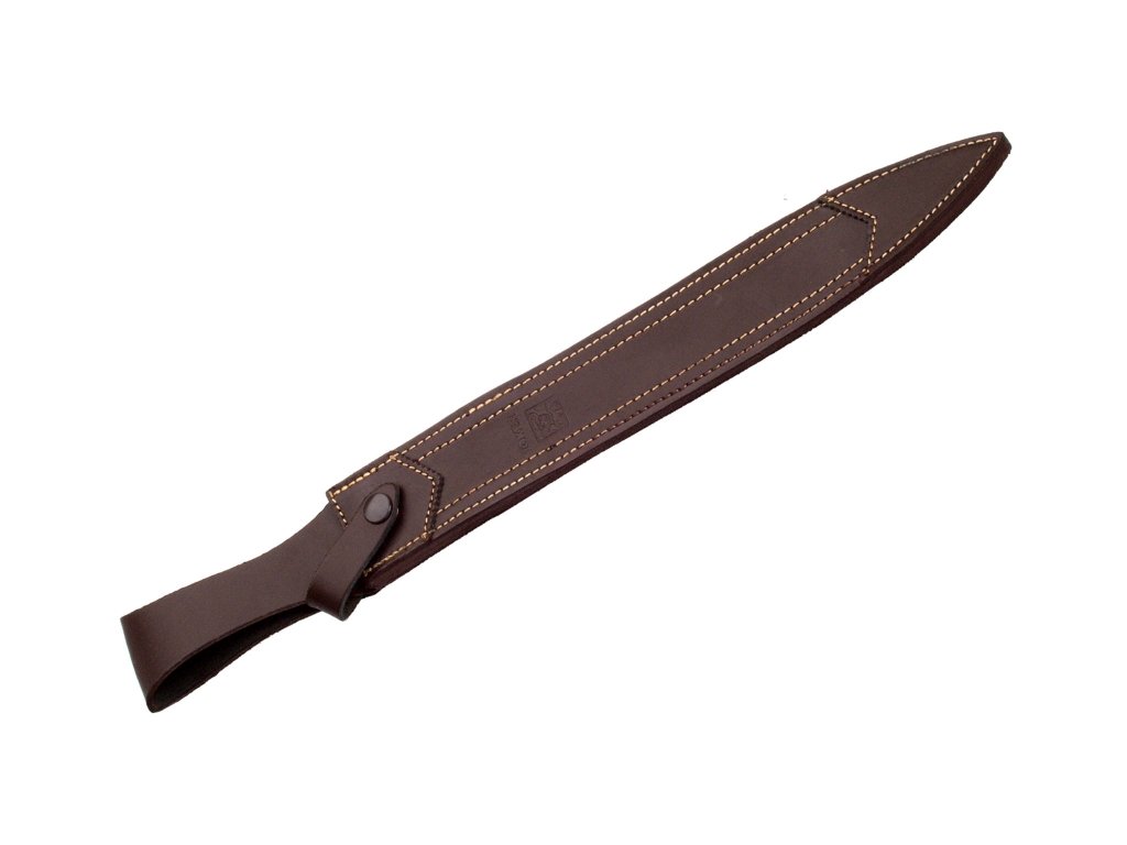 Joker Survival Knife CC30 Camouflage with Deer Horn Handle - 13 Inch MOVA Blade, Leather Sheath (360g) - Perfect for Fishing, Hunting, Camping & Hiking Adventures