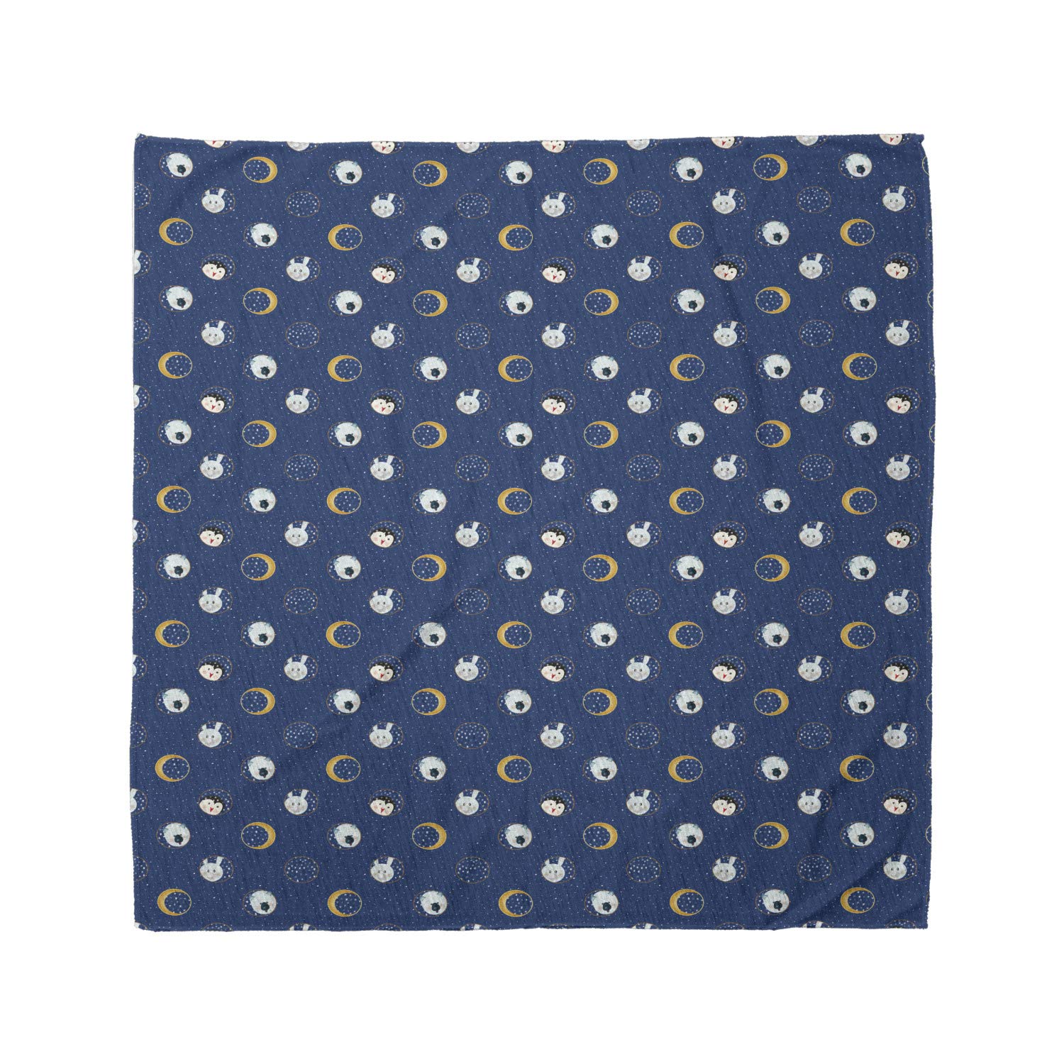Ambesonne Unisex Kids Bandana - Cute Bunny Polar Bear Penguin Print Head & Neck Scarf for Boys & Girls - Perfect for Outdoor Play, Costume Parties & Everyday Fashion Accessory