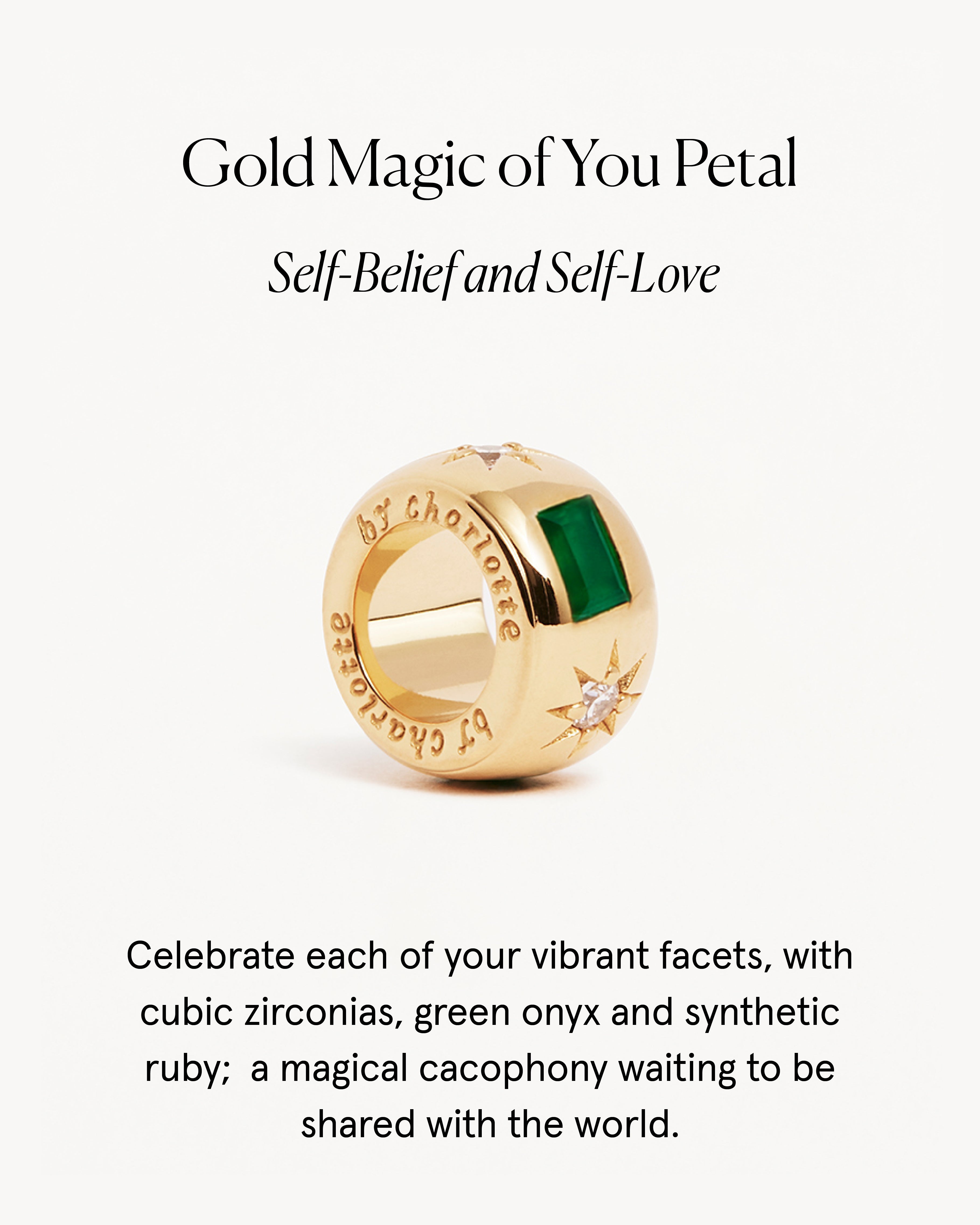 18K Gold Vermeil Magic of You Petal Charm Necklace - Elegant Dainty Jewelry for Women, Perfect Gift for Anniversary, Birthday & Valentine's Day - Wear Daily or for Special Occasions