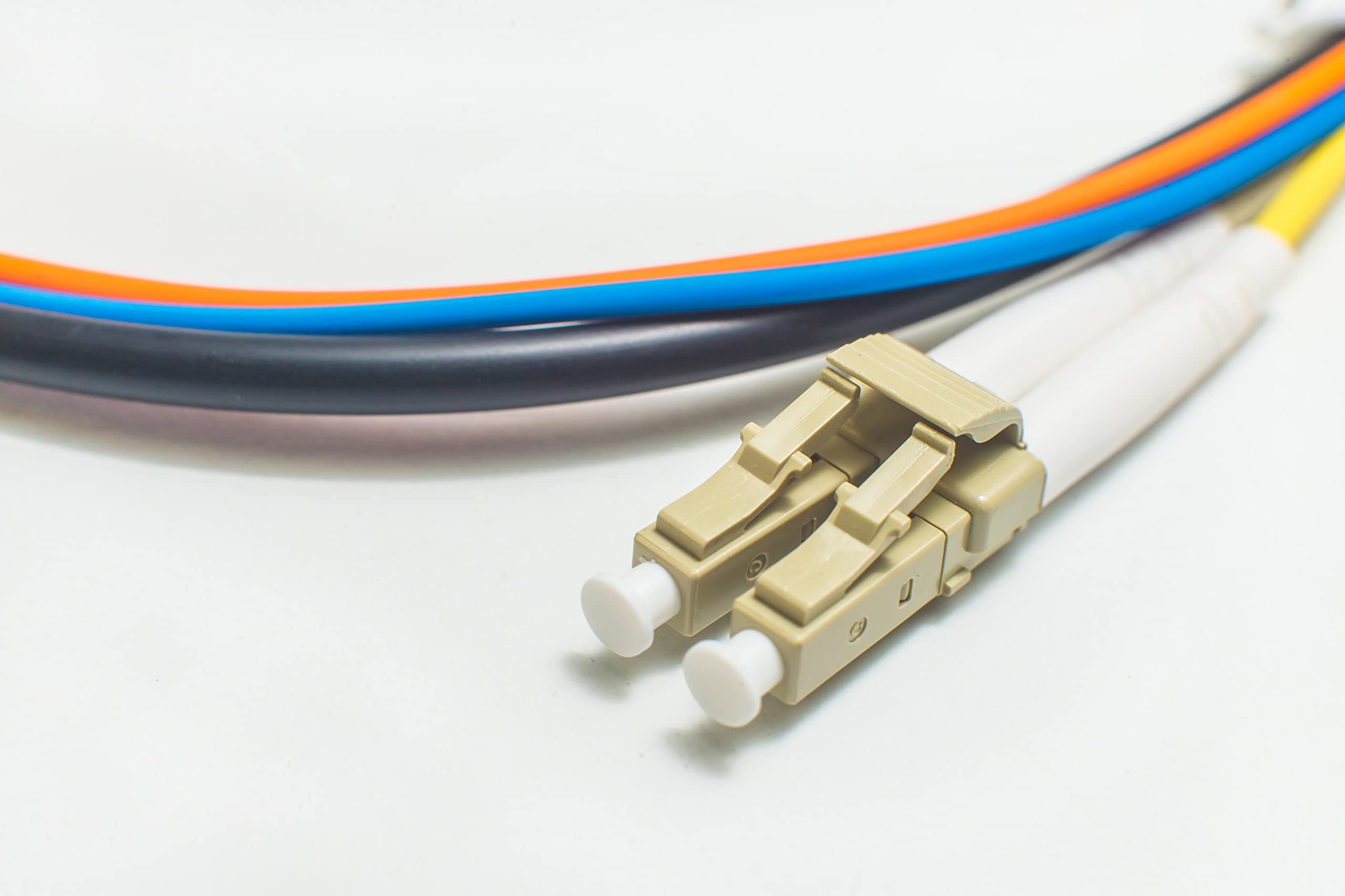 FCD -125M OM1 LC to LC Fiber Optic Cable | 62.5/125 Multimode Duplex Jumper | Indoor/Outdoor Use | 1Gb/10Gb SFP Compatible | 1GBase OFNR Black | Length Options 0.5M-300M (410.10ft) | Ideal for Data Centers, Server Rooms & Network Installations