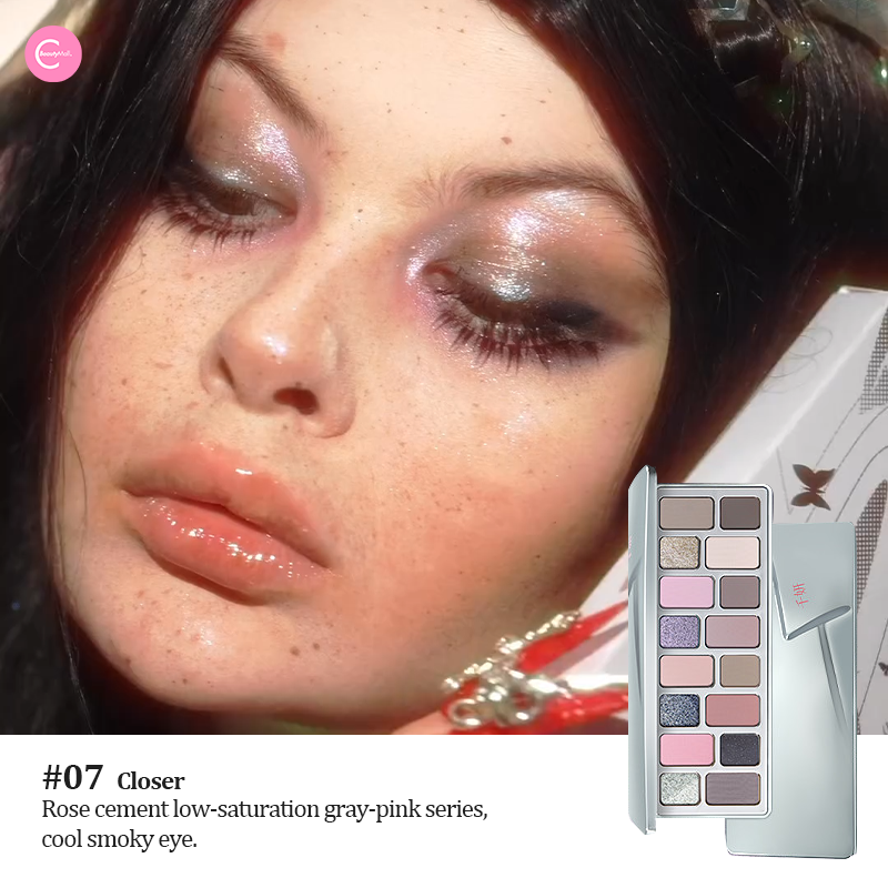 CHEERYEP 16 Color Natural Star Eyeshadow Palette - 07#Closer | Vegan, Cruelty-Free Makeup for Everyday & Party Looks | Perfect for Professional & DIY Beauty