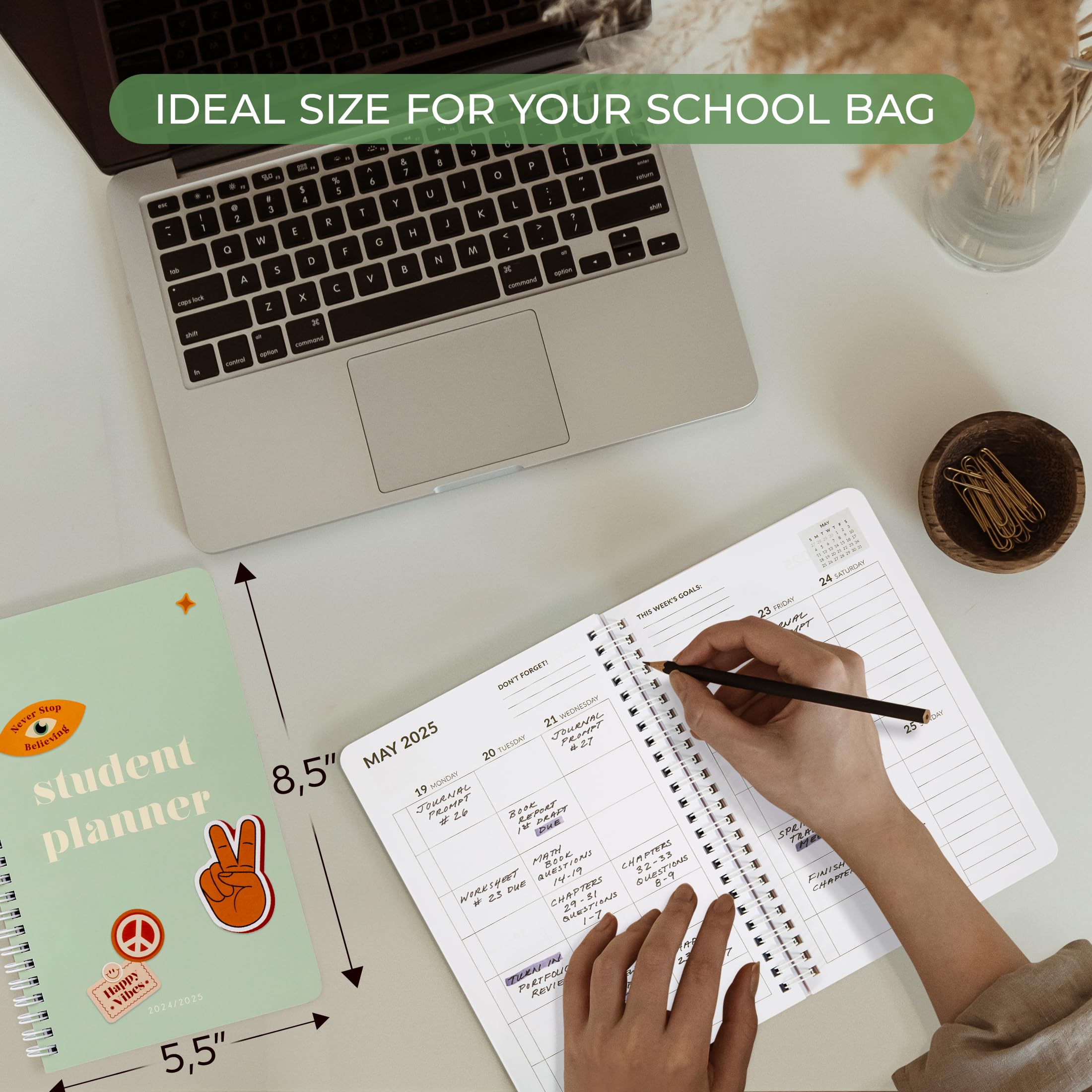 2025 Academic Planner for Students - 8.5