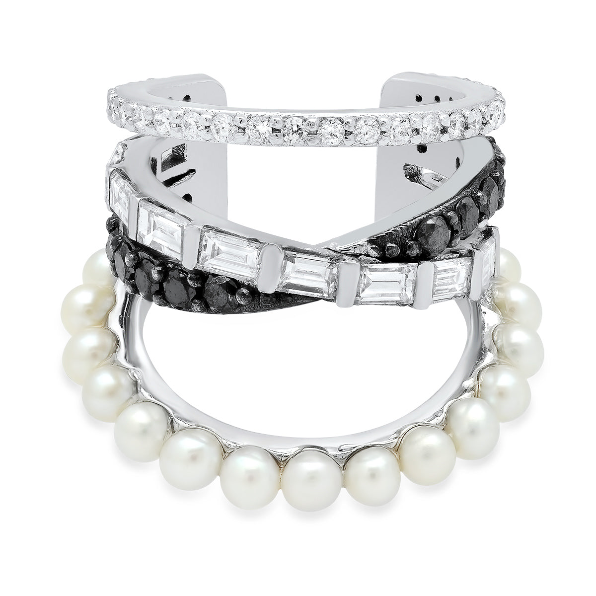 Elegant Pearl Entwined Ear Cuff - Boho Chic Jewelry for Women | Perfect for Weddings, Parties & Everyday Wear