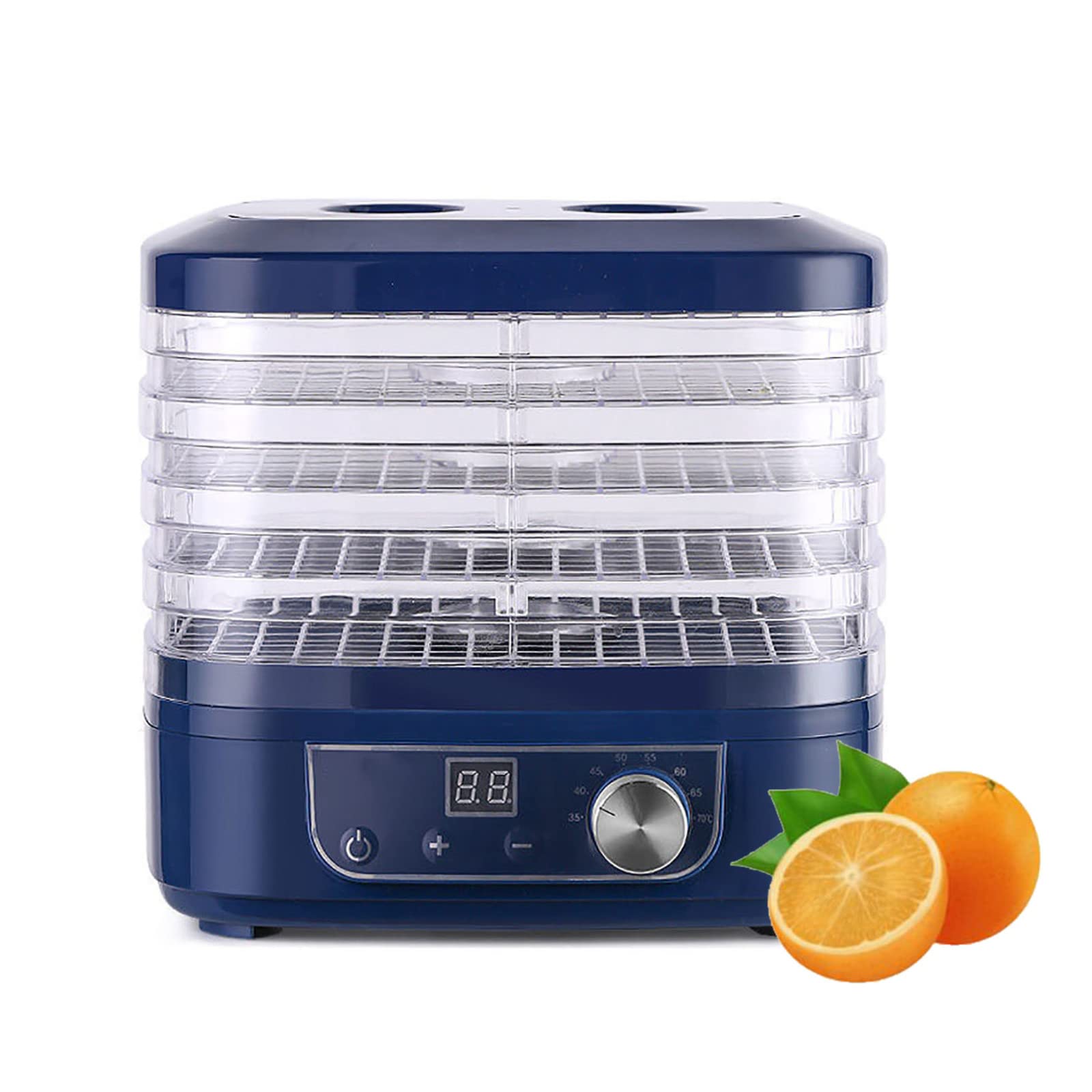BJH 5-Tray Food Dehydrator Machine for Fruits, Vegetables, Meat & Jerky - Adjustable Temperature Control for Healthy Snacks, Pet Treats & Food Preservation - Perfect for Home Kitchen, Camping & Meal Prep