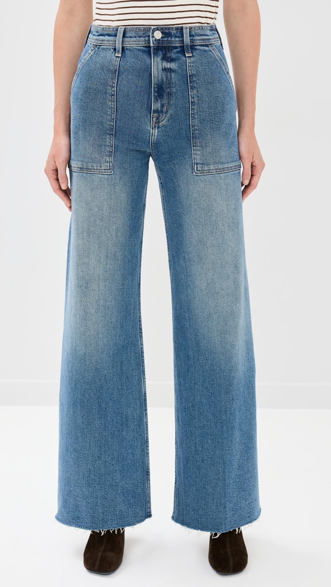 Women's Pistola Denim Penny Utility Jeans - High Waist Stretch Skinny Jeans for Casual Wear & Everyday Outfits