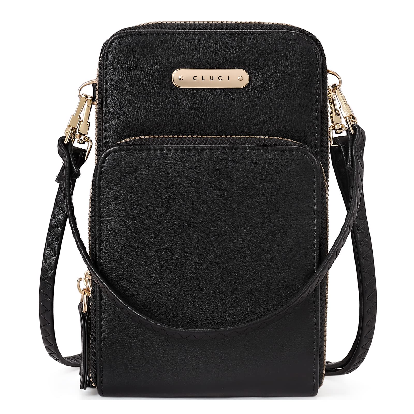 CLUCI Women's Genuine Leather Crossbody Phone Purse - Small Handbag for iPhone, Samsung & Essentials | Perfect for Travel, Shopping & Everyday Use